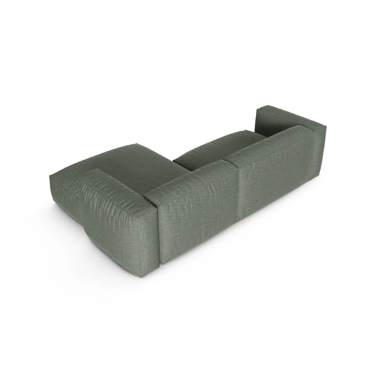 Martina modulares Ecksofa, Rechte Seite, Sitztiefe 90 cm, aus Samt, Cord, Boucle oder Strukturstoff, 280x176 cm - Image 47