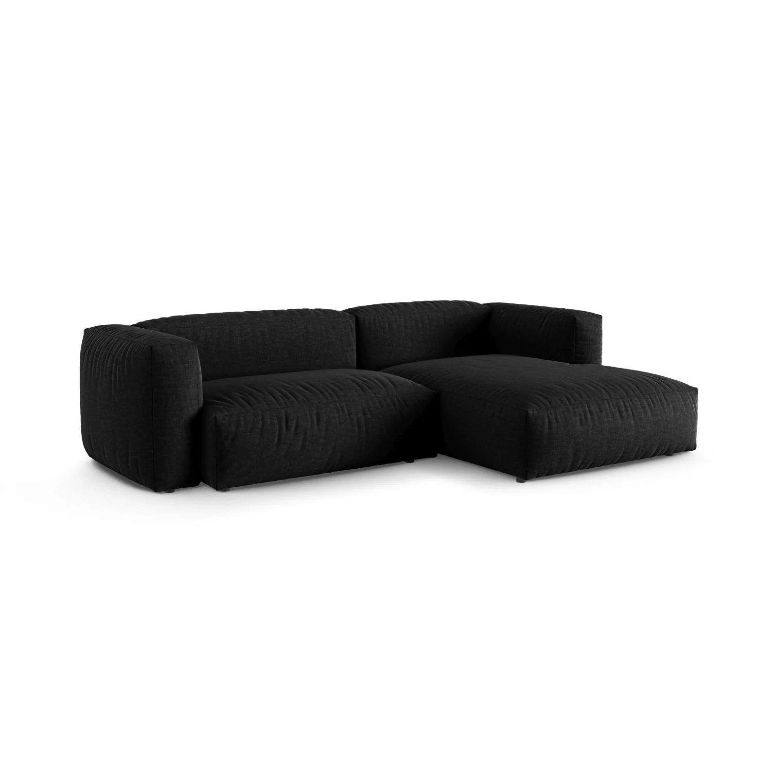 Martina modulares Ecksofa, Rechte Seite, Sitztiefe 90 cm, aus Samt, Cord, Boucle oder Strukturstoff, 280x176 cm - Image 57