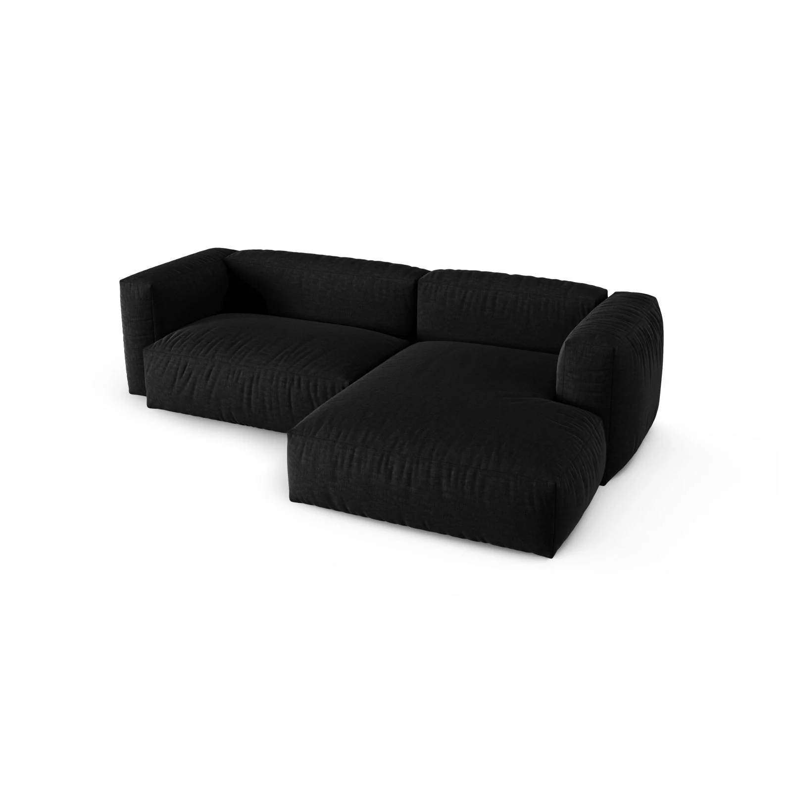 Martina modulares Ecksofa, Rechte Seite, Sitztiefe 90 cm, aus Samt, Cord, Boucle oder Strukturstoff, 280x176 cm - Image 58