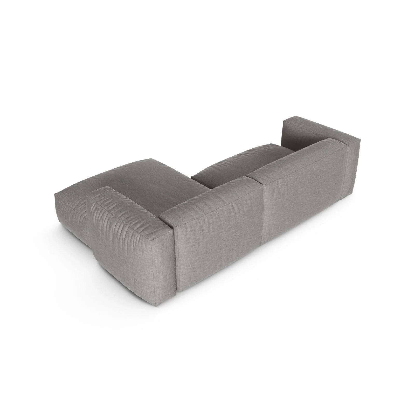 Martina modulares Ecksofa, Rechte Seite, Sitztiefe 90 cm, aus Samt, Cord, Boucle oder Strukturstoff, 280x176 cm - Image 65
