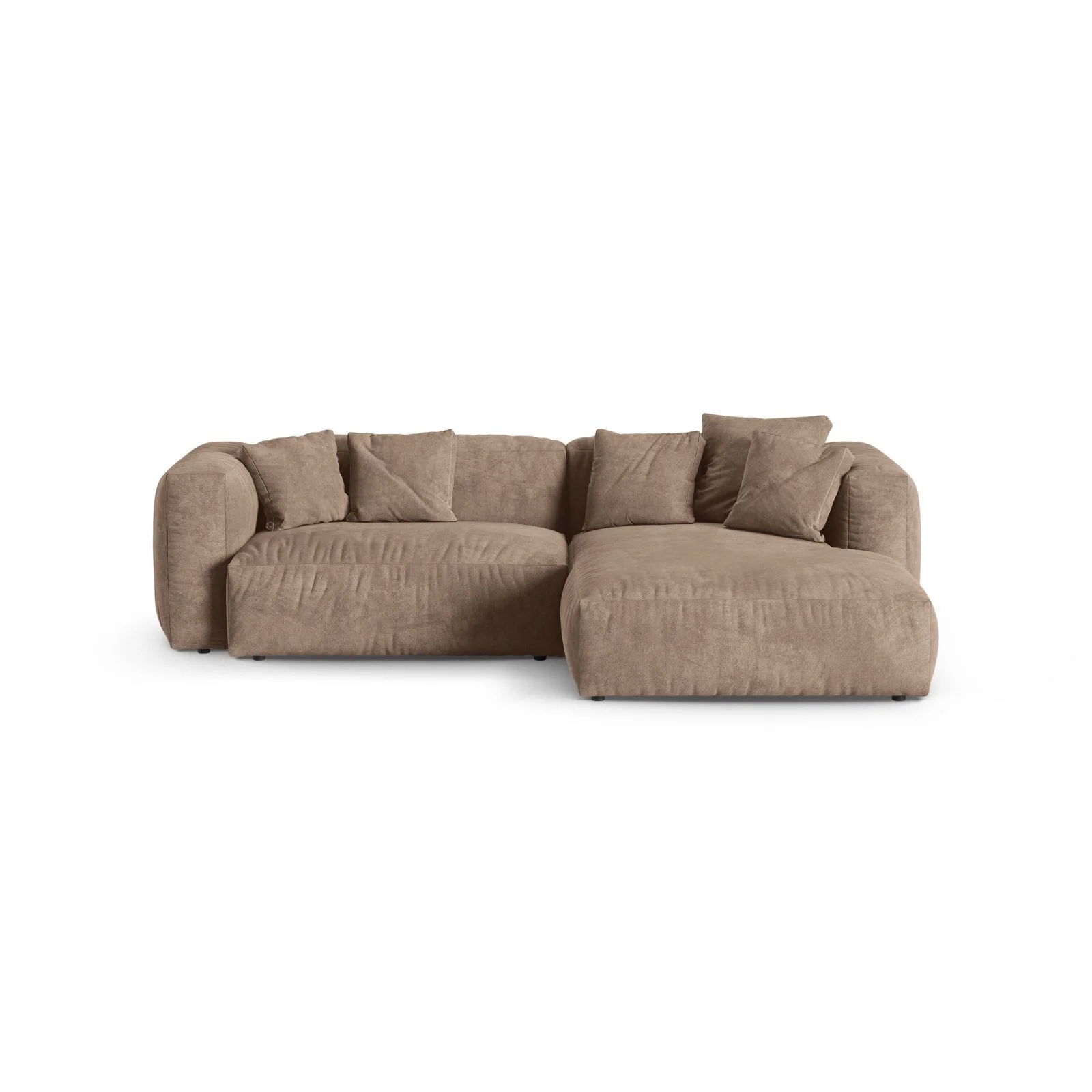 Martina modulares Ecksofa, Rechte Seite, Sitztiefe 90 cm, aus Samt, Cord, Boucle oder Strukturstoff, 280x176 cm - Image 7