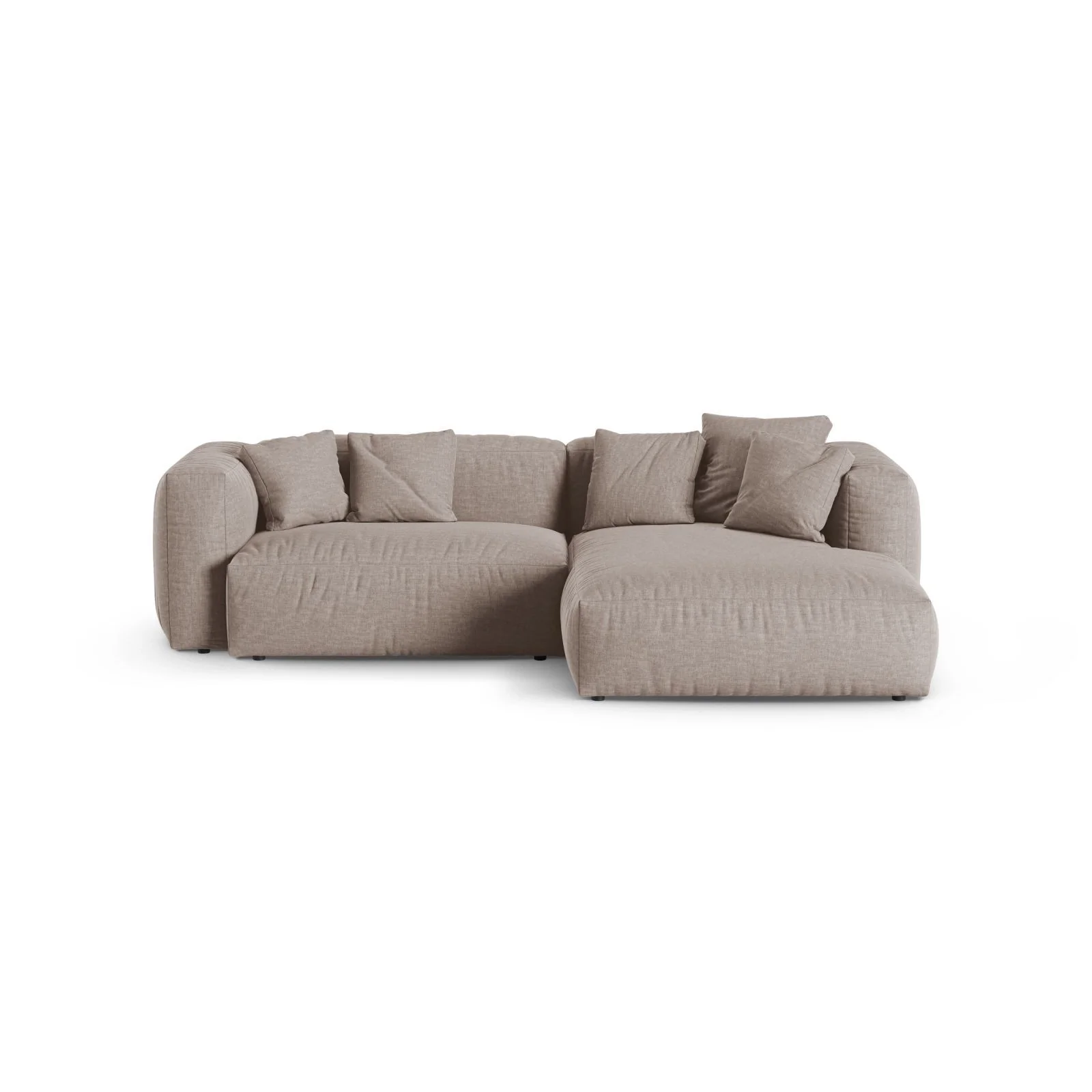 Martina modulares Ecksofa, Rechte Seite, Sitztiefe 90 cm, aus Samt, Cord, Boucle oder Strukturstoff, 280x176 cm - Image 73