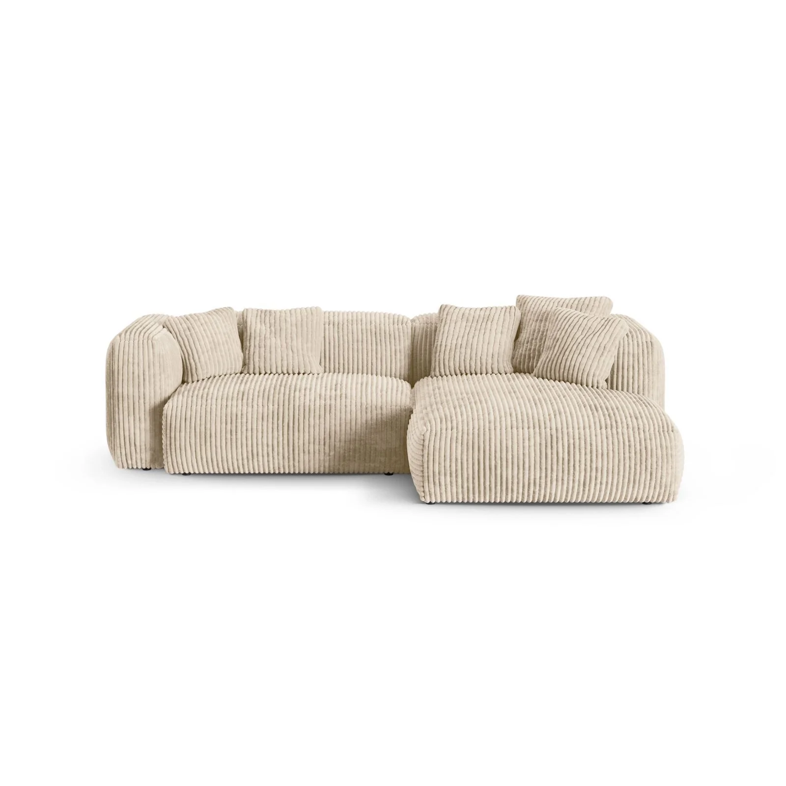 Martina modulares Ecksofa, Rechte Seite, Sitztiefe 90 cm, aus Samt, Cord, Boucle oder Strukturstoff, 280x176 cm - Image 79