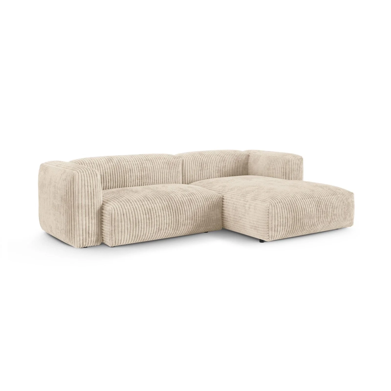 Martina modulares Ecksofa, Rechte Seite, Sitztiefe 90 cm, aus Samt, Cord, Boucle oder Strukturstoff, 280x176 cm - Image 81