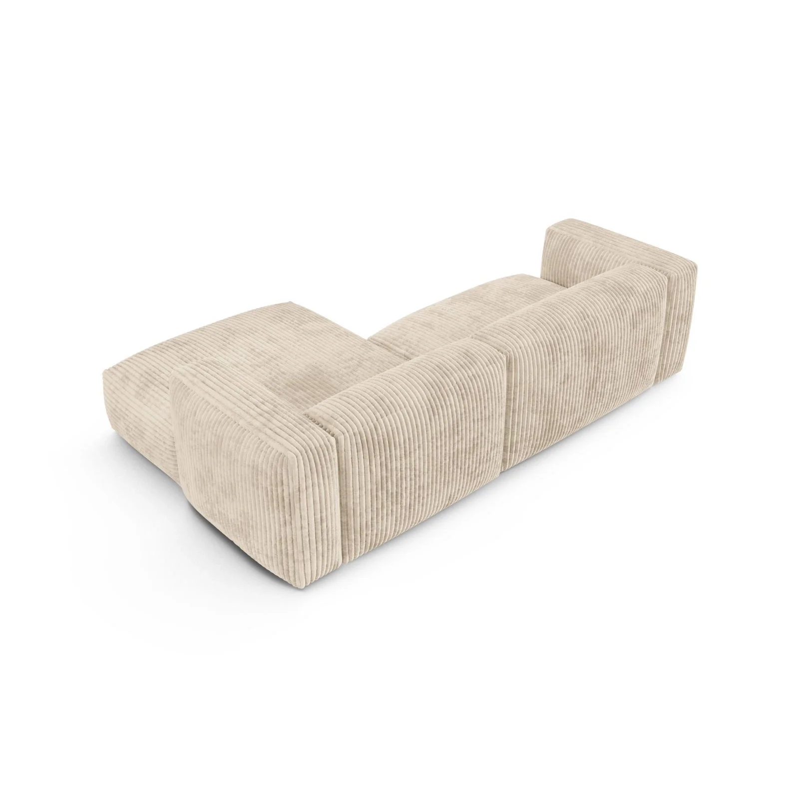 Martina modulares Ecksofa, Rechte Seite, Sitztiefe 90 cm, aus Samt, Cord, Boucle oder Strukturstoff, 280x176 cm - Image 83