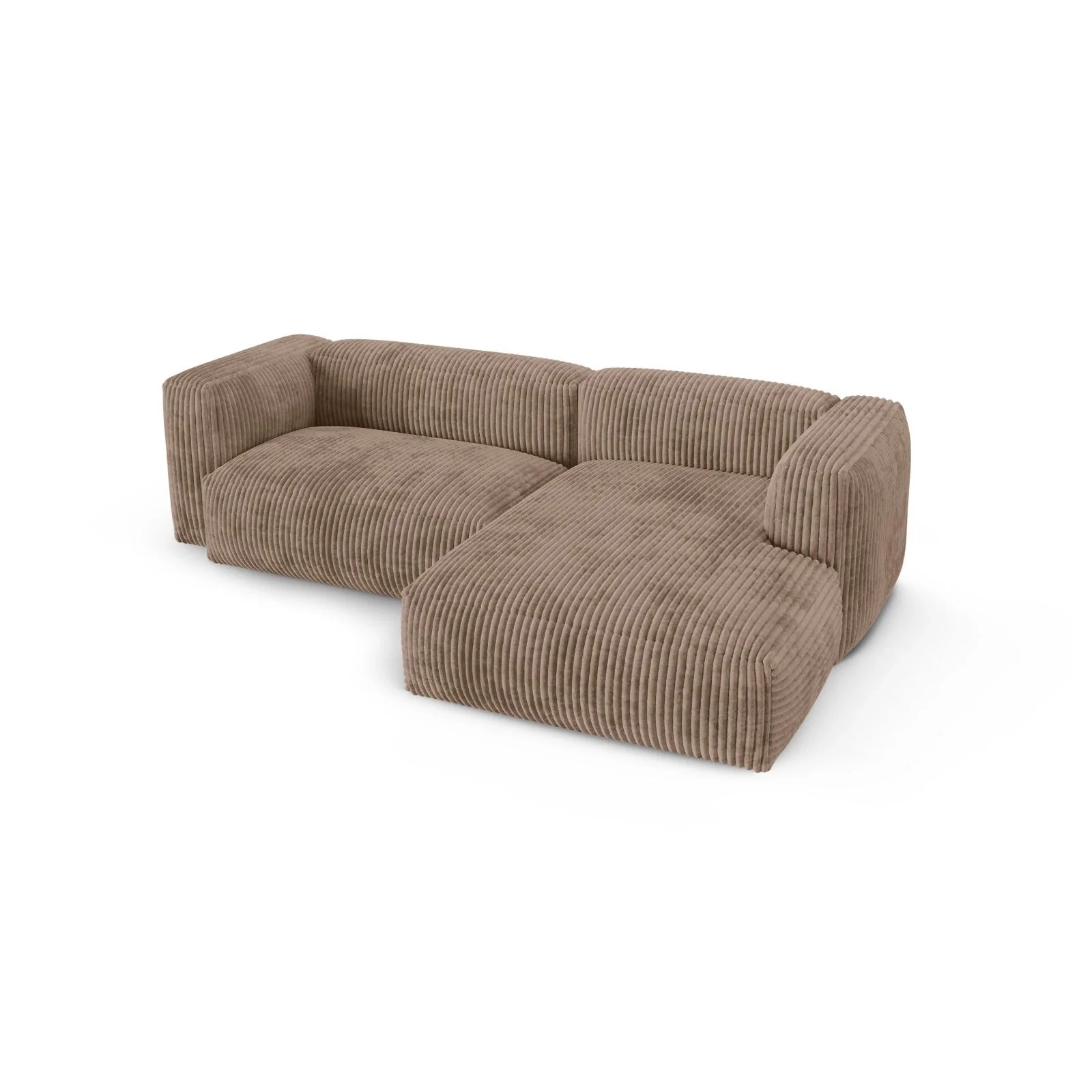 Martina modulares Ecksofa, Rechte Seite, Sitztiefe 90 cm, aus Samt, Cord, Boucle oder Strukturstoff, 280x176 cm - Image 88