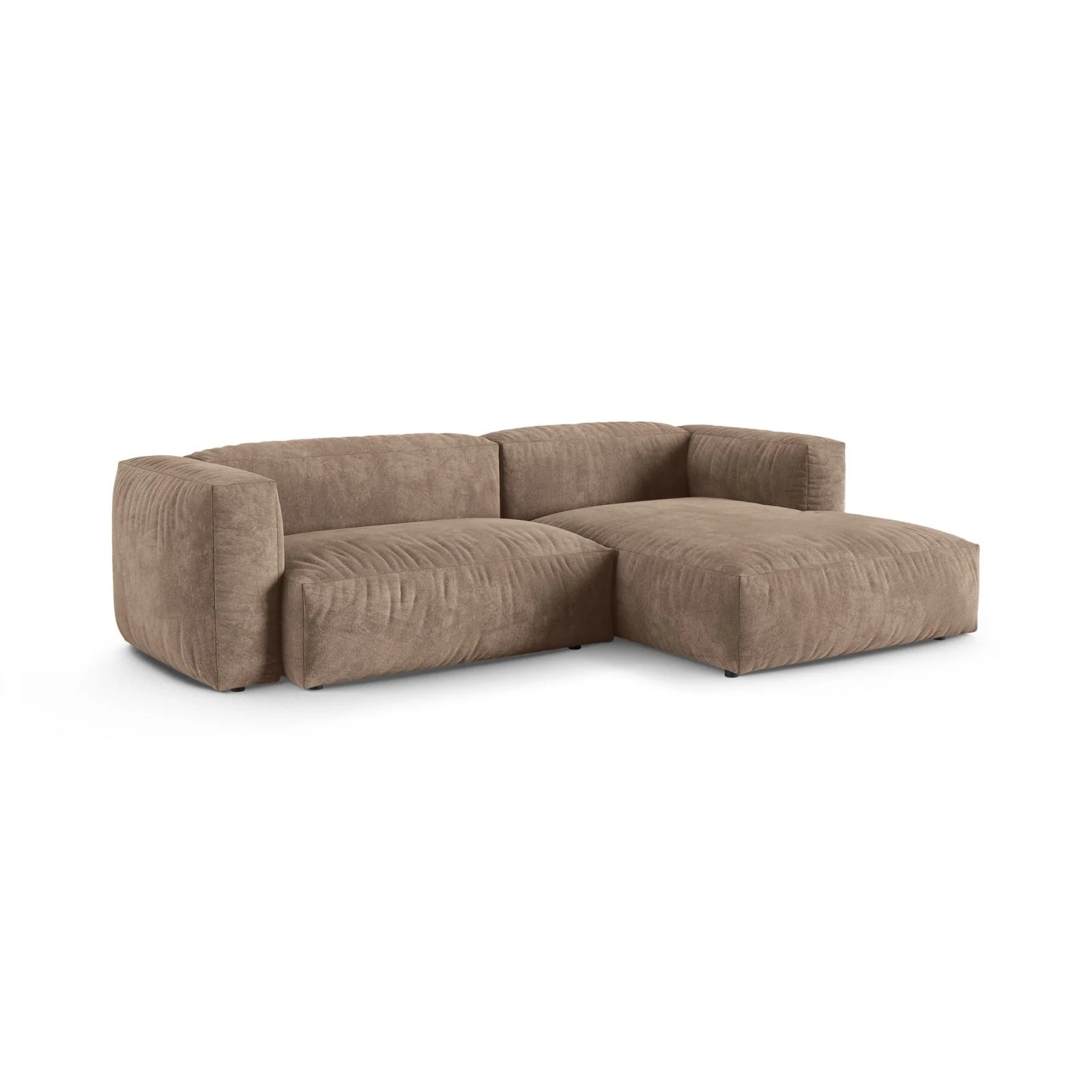 Martina modulares Ecksofa, Rechte Seite, Sitztiefe 90 cm, aus Samt, Cord, Boucle oder Strukturstoff, 280x176 cm - Image 9