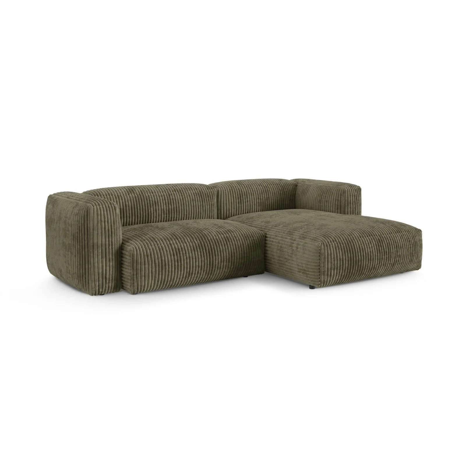 Martina modulares Ecksofa, Rechte Seite, Sitztiefe 90 cm, aus Samt, Cord, Boucle oder Strukturstoff, 280x176 cm - Image 93
