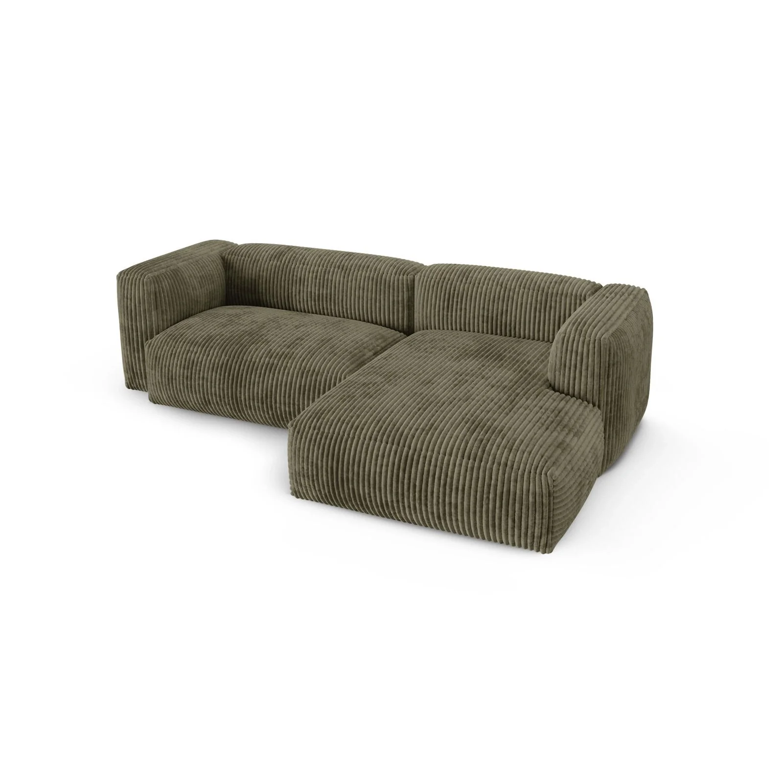 Martina modulares Ecksofa, Rechte Seite, Sitztiefe 90 cm, aus Samt, Cord, Boucle oder Strukturstoff, 280x176 cm - Image 94
