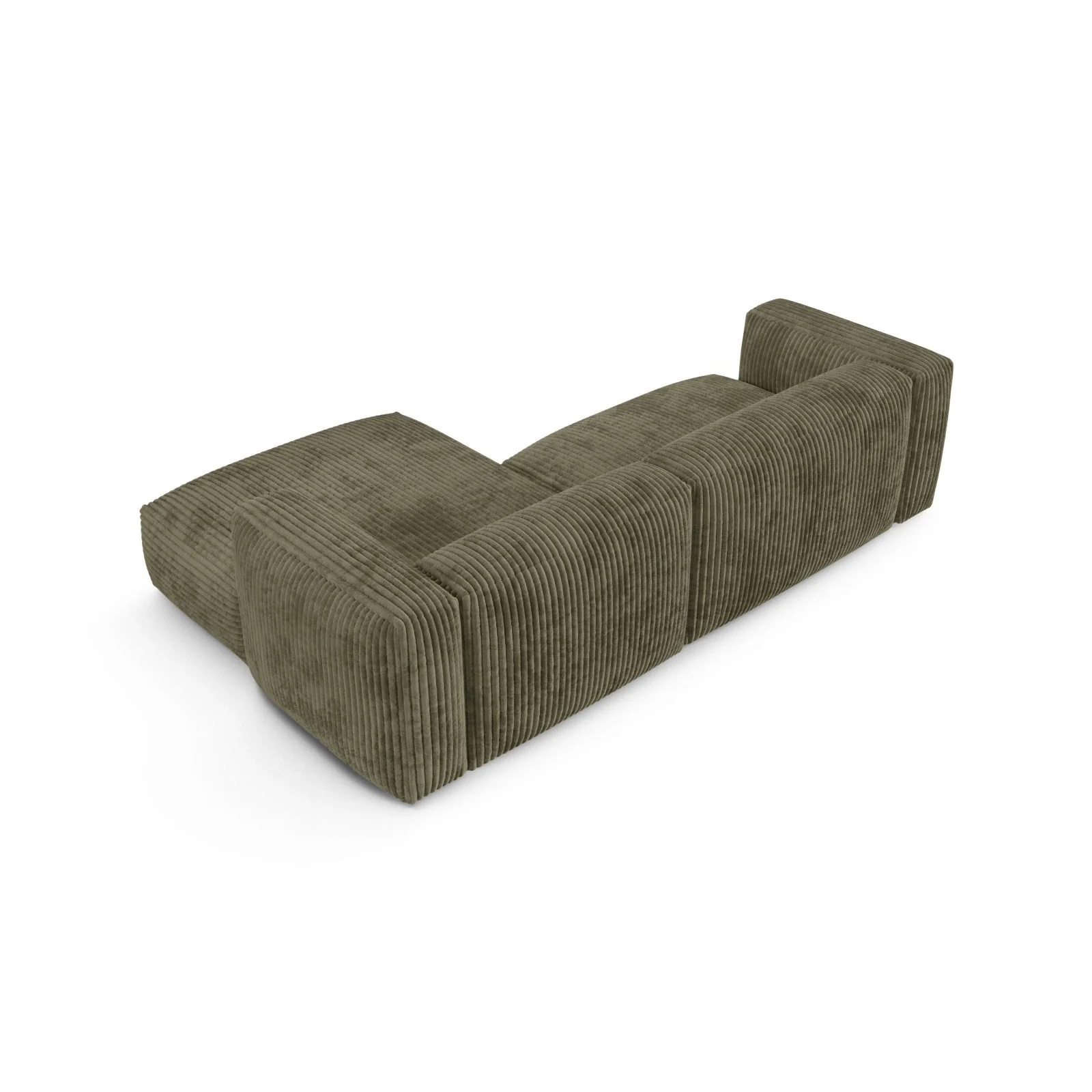 Martina modulares Ecksofa, Rechte Seite, Sitztiefe 90 cm, aus Samt, Cord, Boucle oder Strukturstoff, 280x176 cm - Image 95