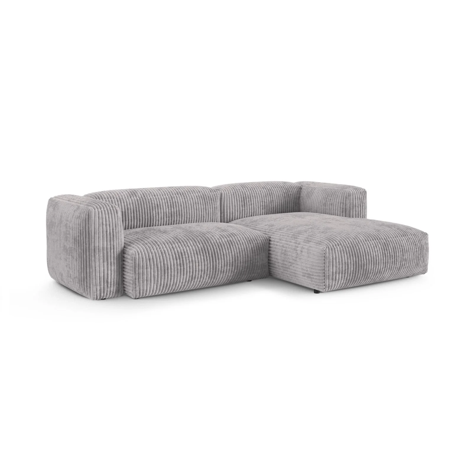 Martina modulares Ecksofa, Rechte Seite, Sitztiefe 90 cm, aus Samt, Cord, Boucle oder Strukturstoff, 280x176 cm - Image 99