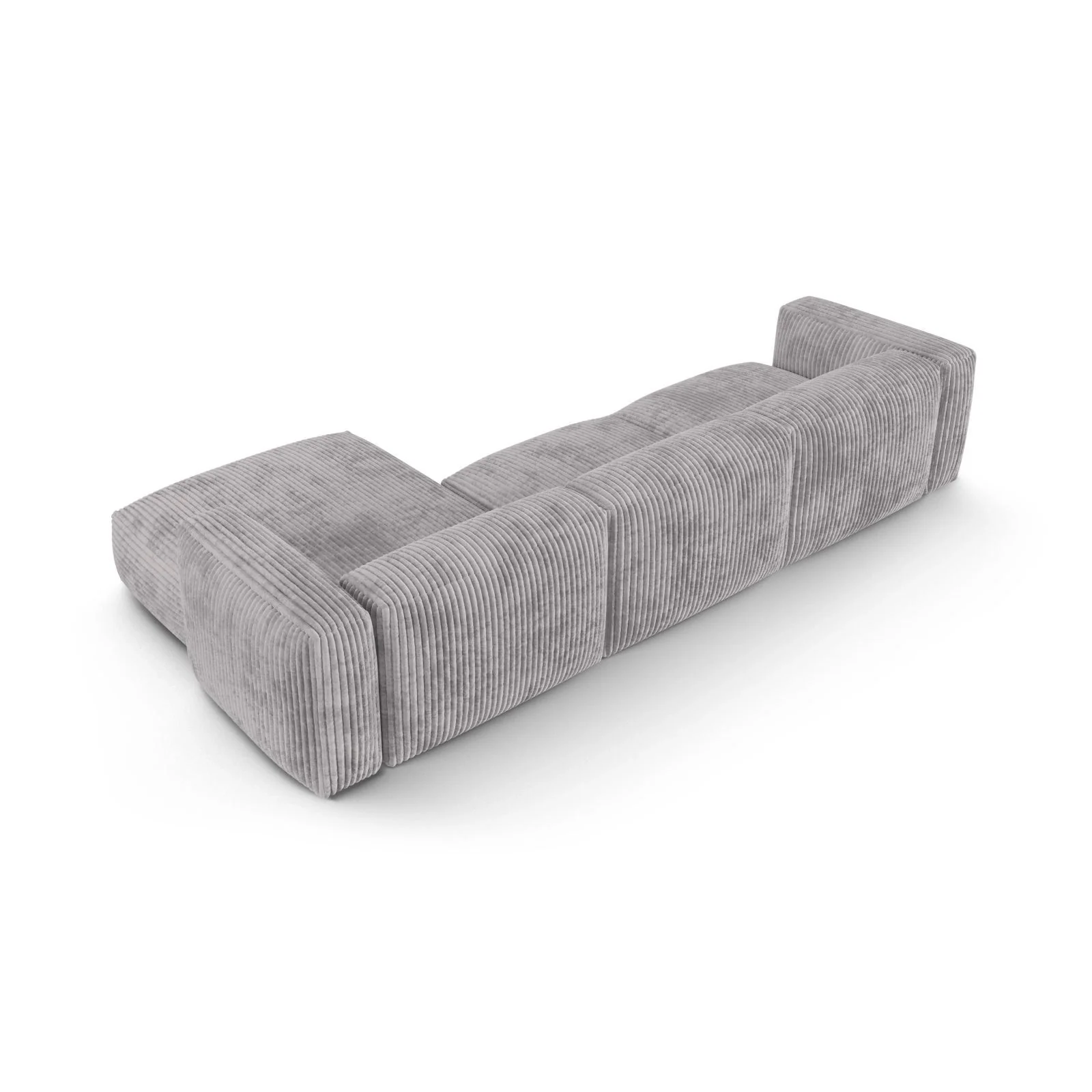 Martina modulares Ecksofa, Rechte Seite, Sitztiefe 90 cm, aus Samt, Cord, Boucle oder Strukturstoff, 330x176 cm - Image 101