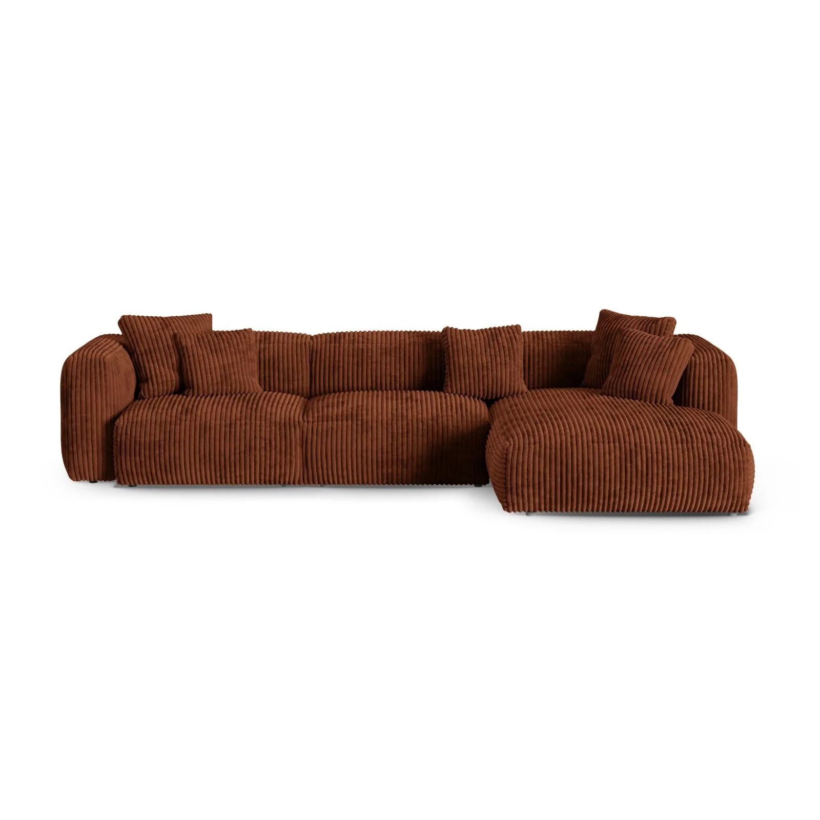 Martina modulares Ecksofa, Rechte Seite, Sitztiefe 90 cm, aus Samt, Cord, Boucle oder Strukturstoff, 330x176 cm - Image 103
