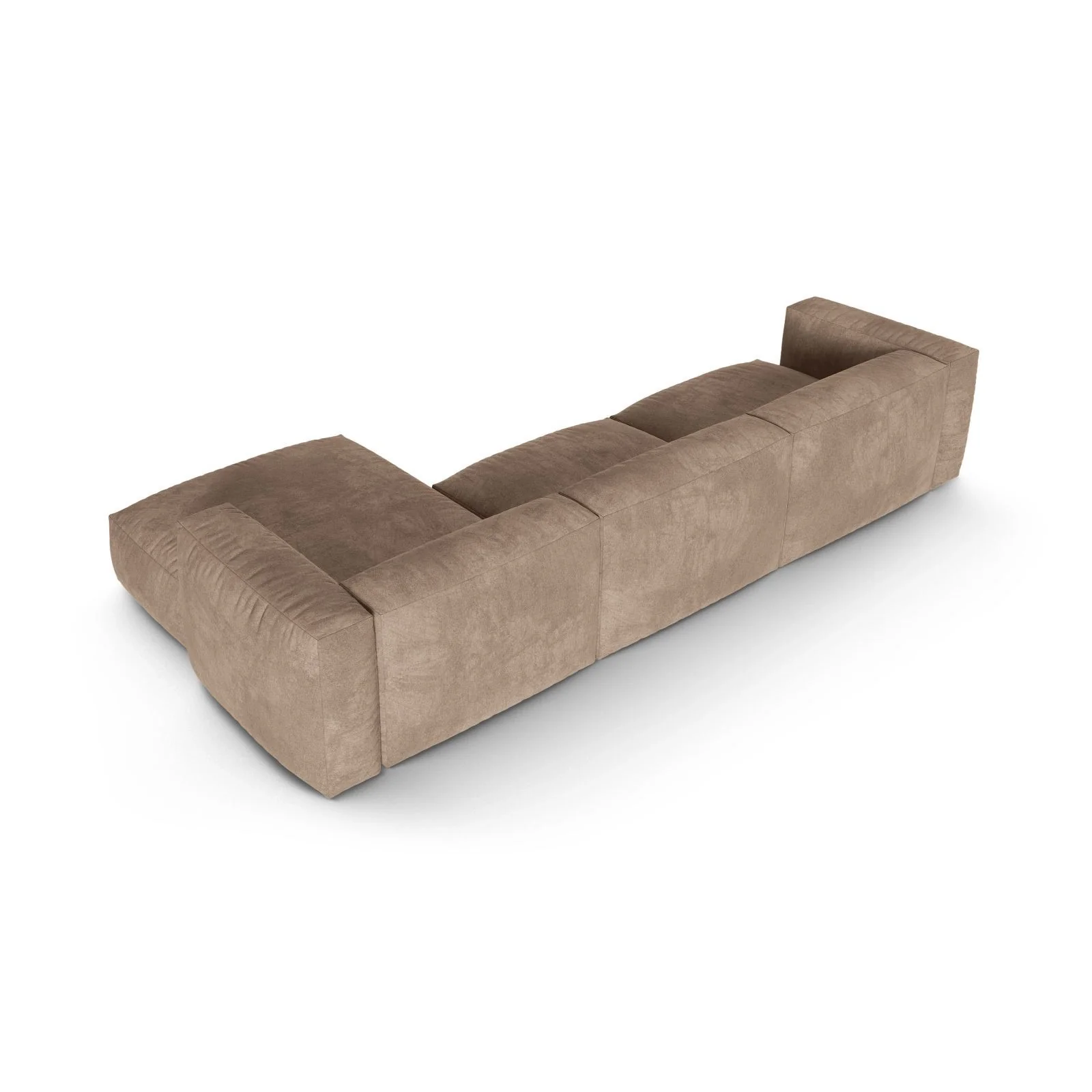 Martina modulares Ecksofa, Rechte Seite, Sitztiefe 90 cm, aus Samt, Cord, Boucle oder Strukturstoff, 330x176 cm - Image 11