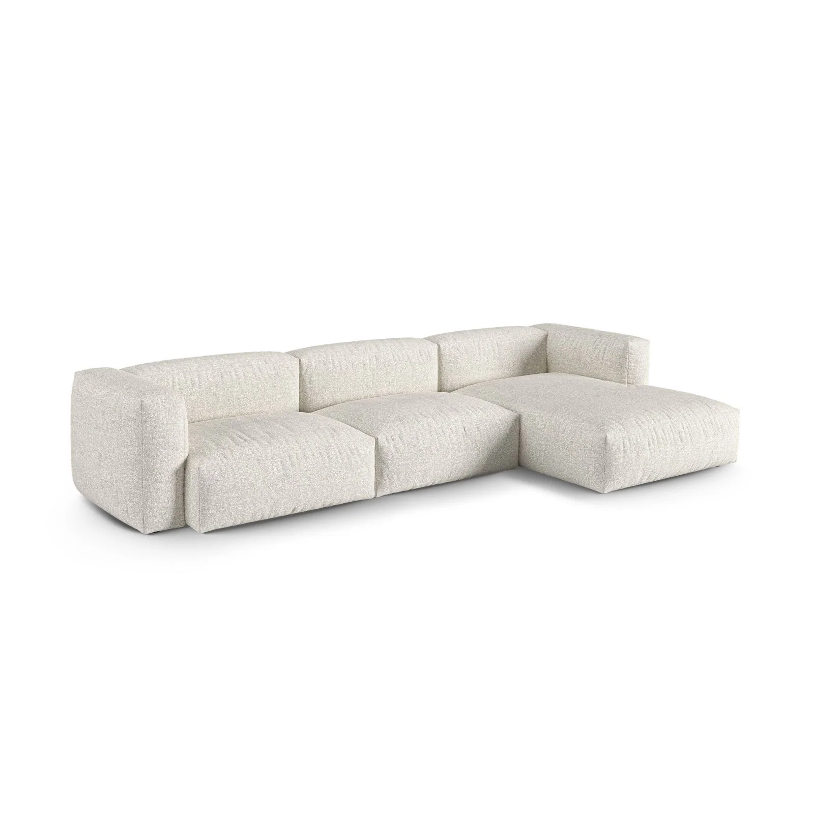 Martina modulares Ecksofa, Rechte Seite, Sitztiefe 90 cm, aus Samt, Cord, Boucle oder Strukturstoff, 330x176 cm - Image 111