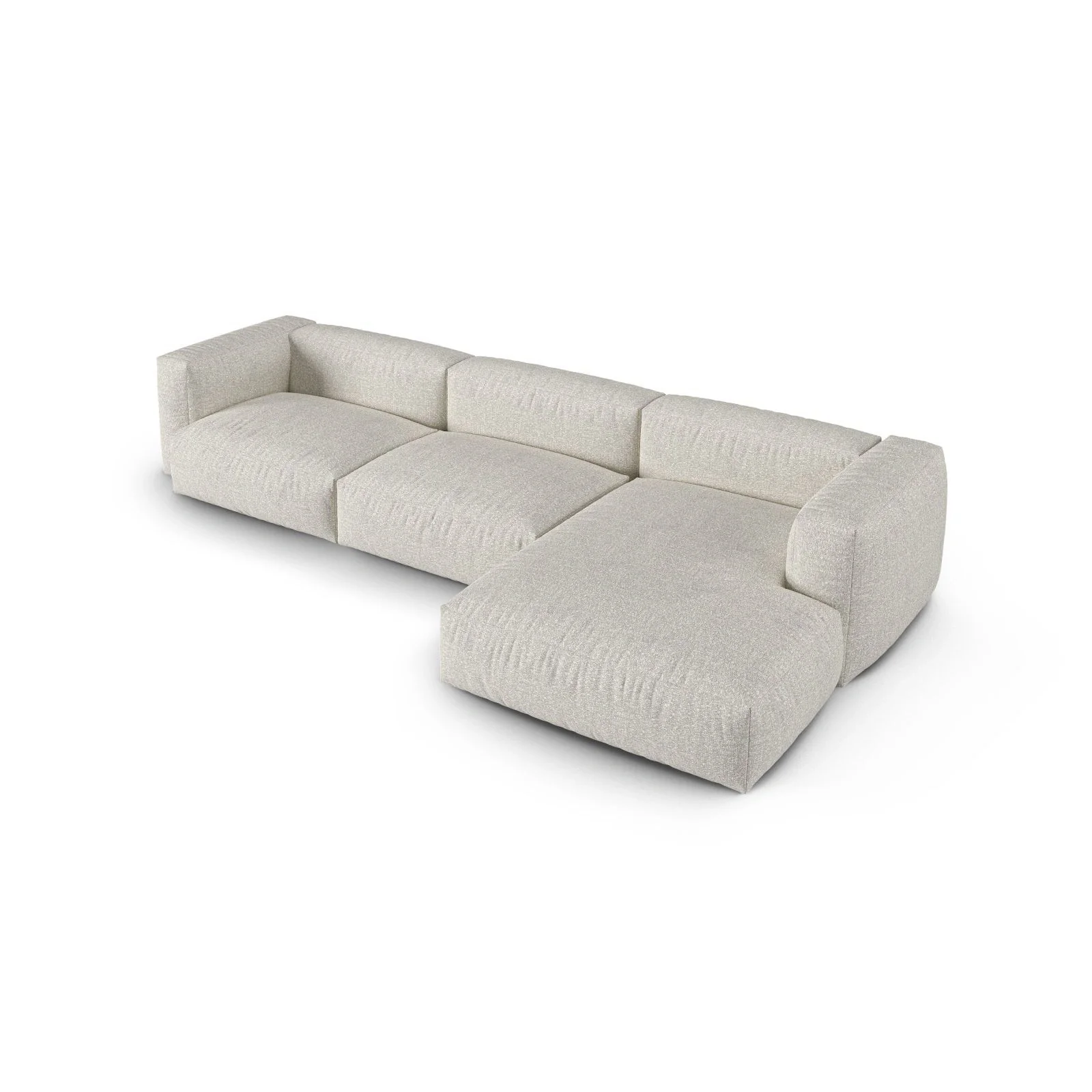 Martina modulares Ecksofa, Rechte Seite, Sitztiefe 90 cm, aus Samt, Cord, Boucle oder Strukturstoff, 330x176 cm - Image 112