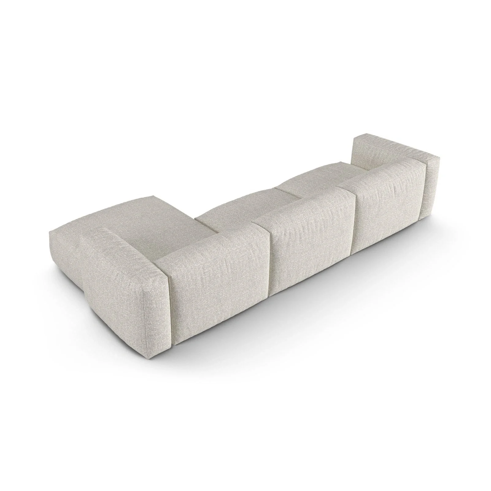 Martina modulares Ecksofa, Rechte Seite, Sitztiefe 90 cm, aus Samt, Cord, Boucle oder Strukturstoff, 330x176 cm - Image 113