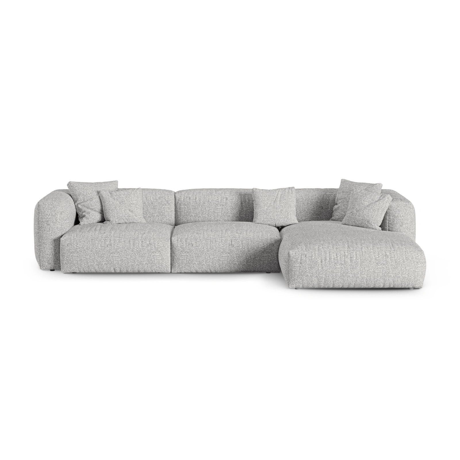 Martina modulares Ecksofa, Rechte Seite, Sitztiefe 90 cm, aus Samt, Cord, Boucle oder Strukturstoff, 330x176 cm - Image 115