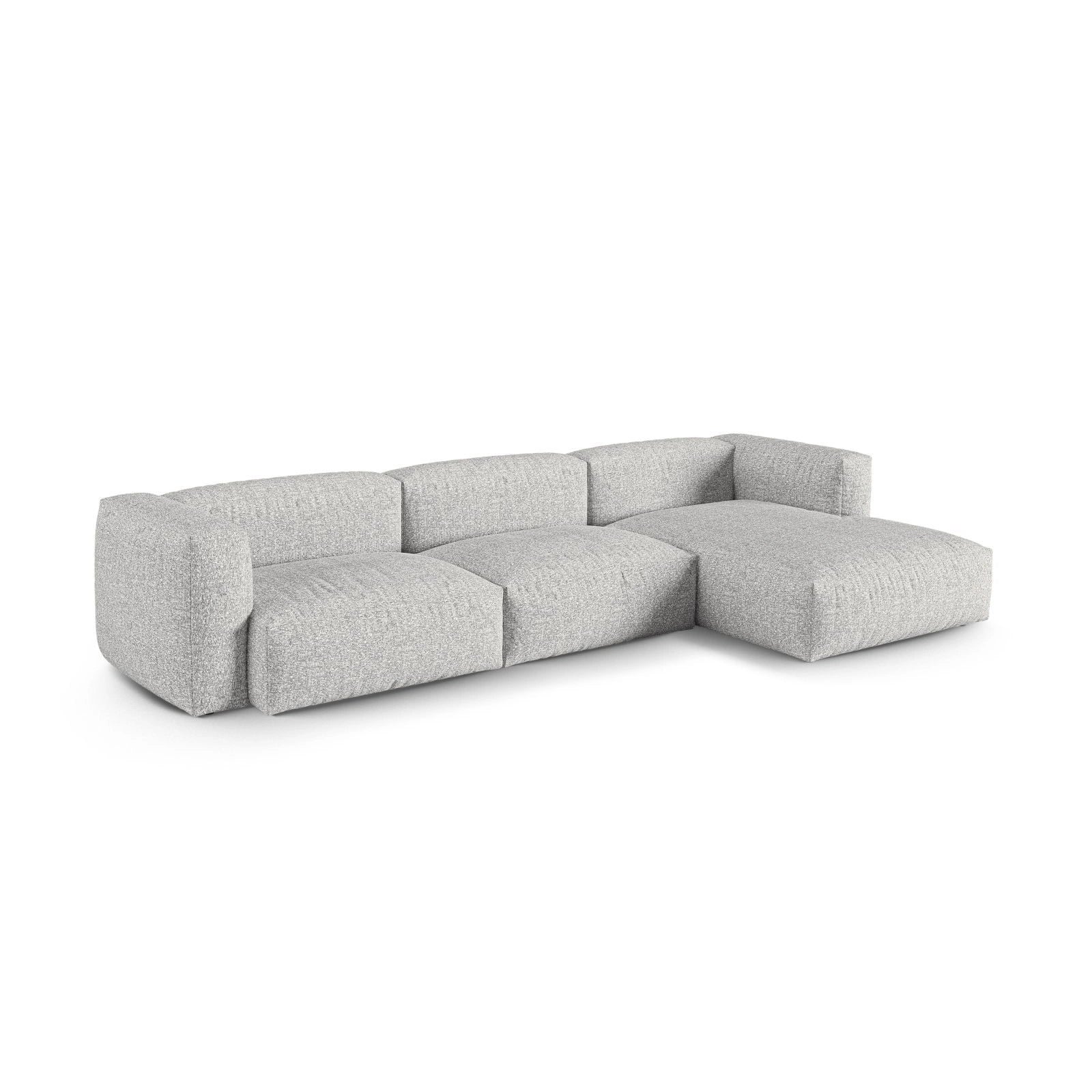 Martina modulares Ecksofa, Rechte Seite, Sitztiefe 90 cm, aus Samt, Cord, Boucle oder Strukturstoff, 330x176 cm - Image 117