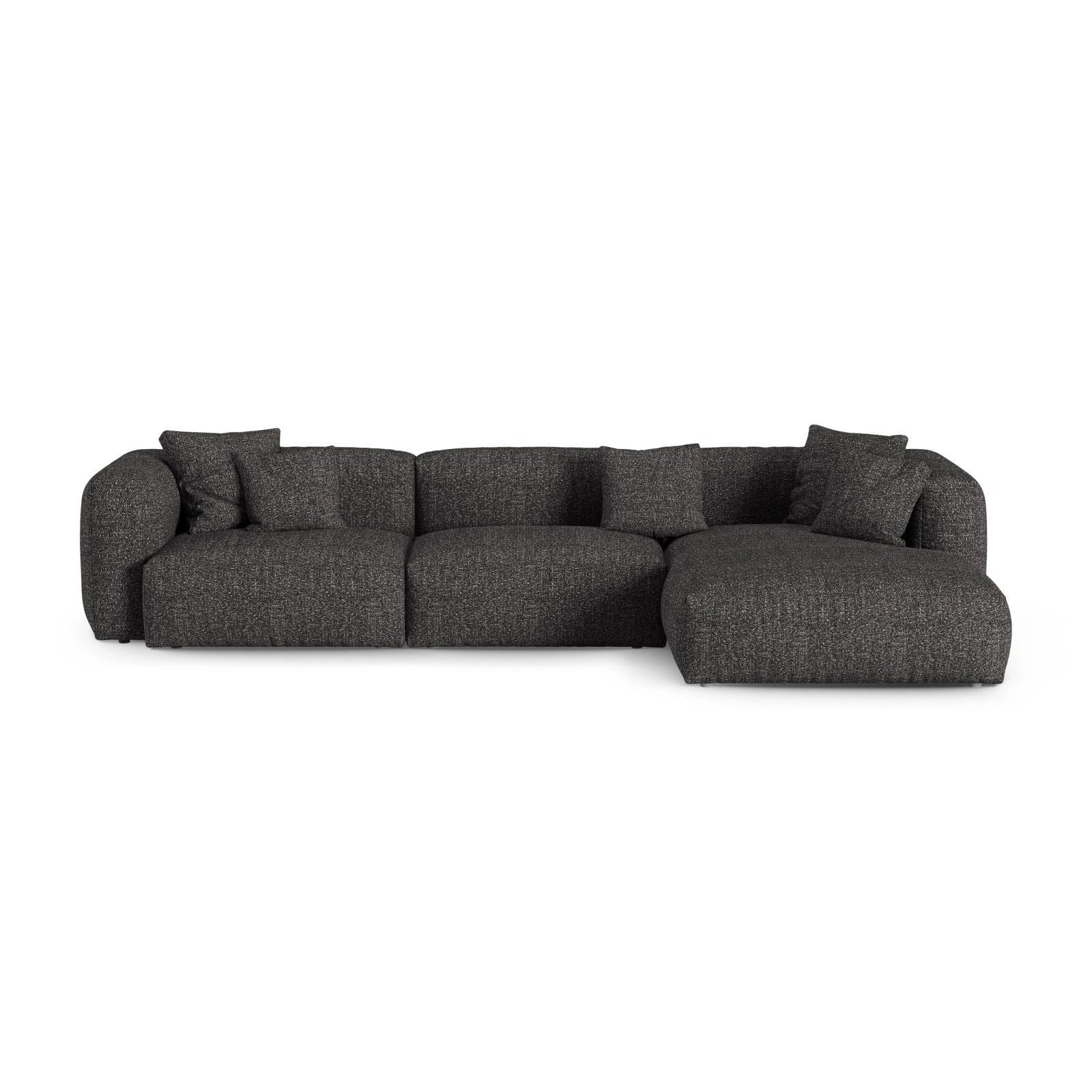 Martina modulares Ecksofa, Rechte Seite, Sitztiefe 90 cm, aus Samt, Cord, Boucle oder Strukturstoff, 330x176 cm - Image 121