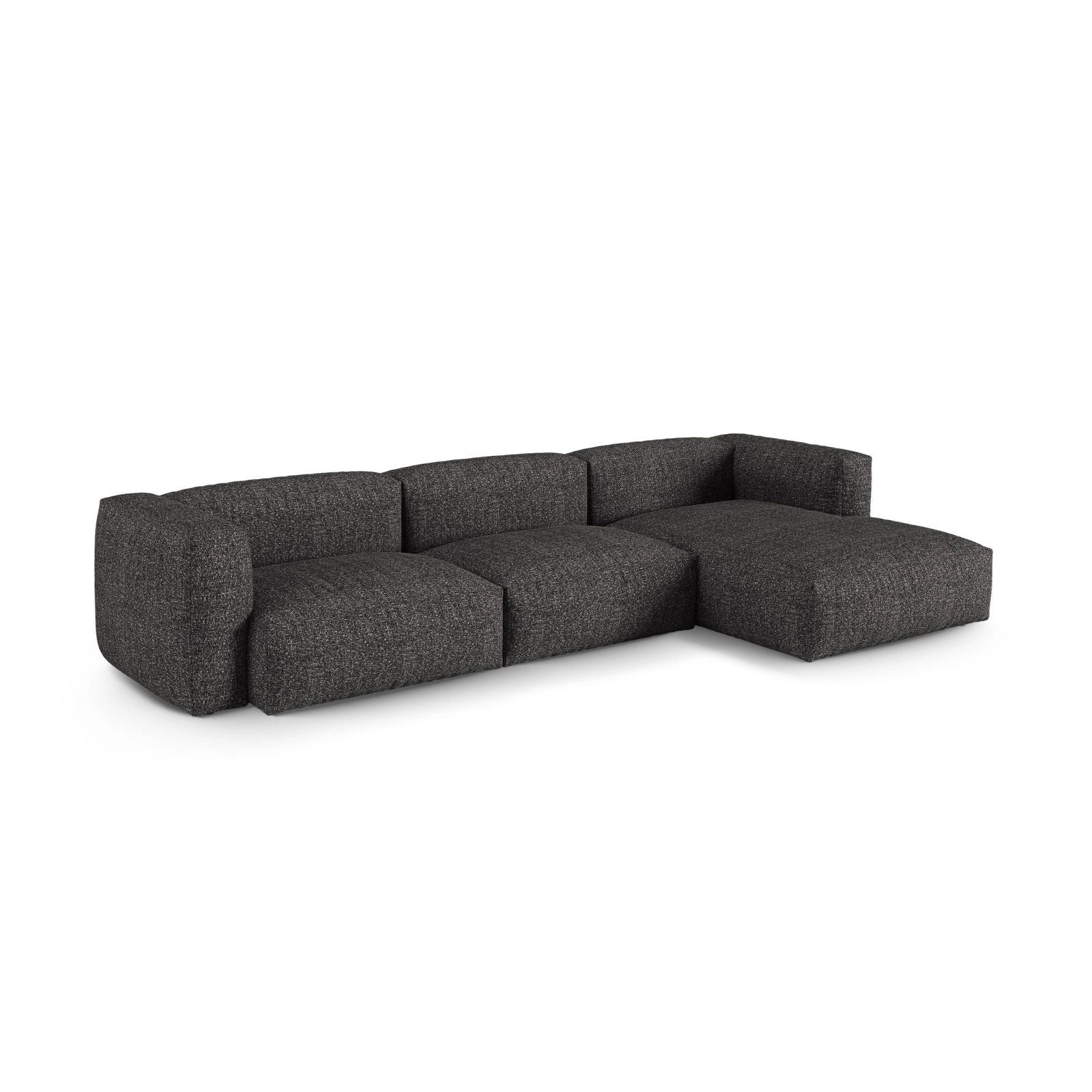 Martina modulares Ecksofa, Rechte Seite, Sitztiefe 90 cm, aus Samt, Cord, Boucle oder Strukturstoff, 330x176 cm - Image 123