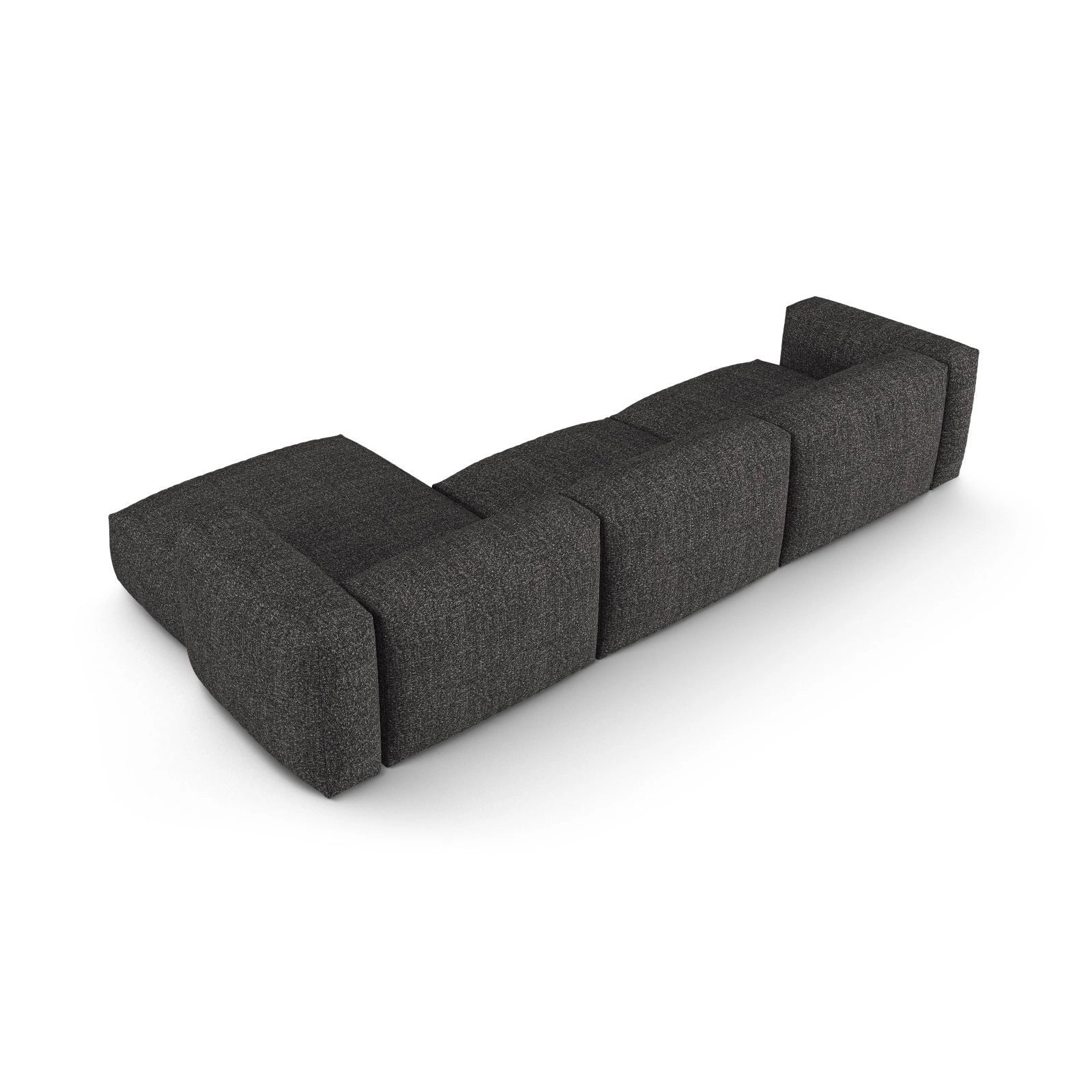 Martina modulares Ecksofa, Rechte Seite, Sitztiefe 90 cm, aus Samt, Cord, Boucle oder Strukturstoff, 330x176 cm - Image 125