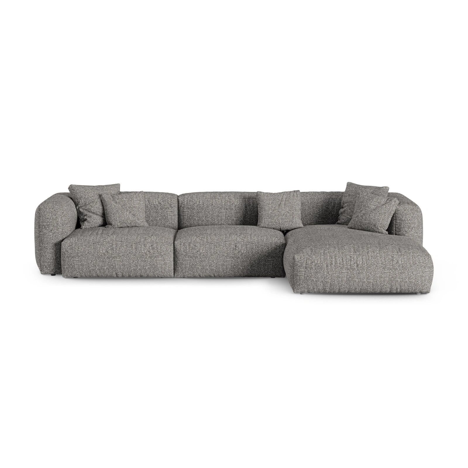 Martina modulares Ecksofa, Rechte Seite, Sitztiefe 90 cm, aus Samt, Cord, Boucle oder Strukturstoff, 330x176 cm - Image 127