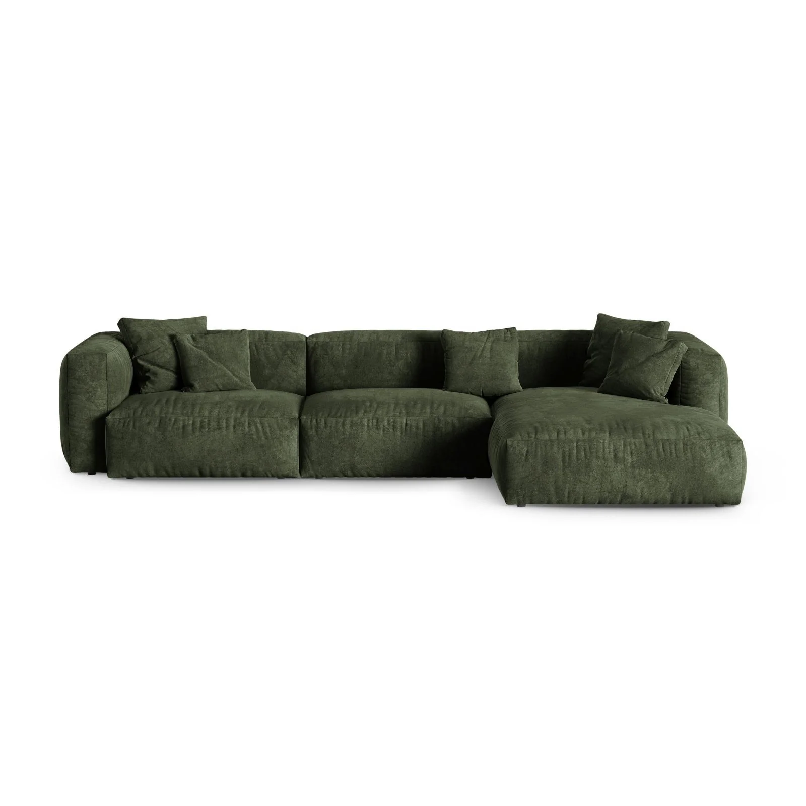 Martina modulares Ecksofa, Rechte Seite, Sitztiefe 90 cm, aus Samt, Cord, Boucle oder Strukturstoff, 330x176 cm - Image 13