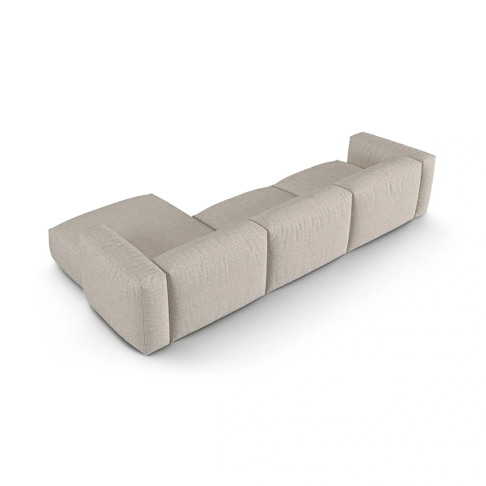 Martina modulares Ecksofa, Rechte Seite, Sitztiefe 90 cm, aus Samt, Cord, Boucle oder Strukturstoff, 330x176 cm - Image 137