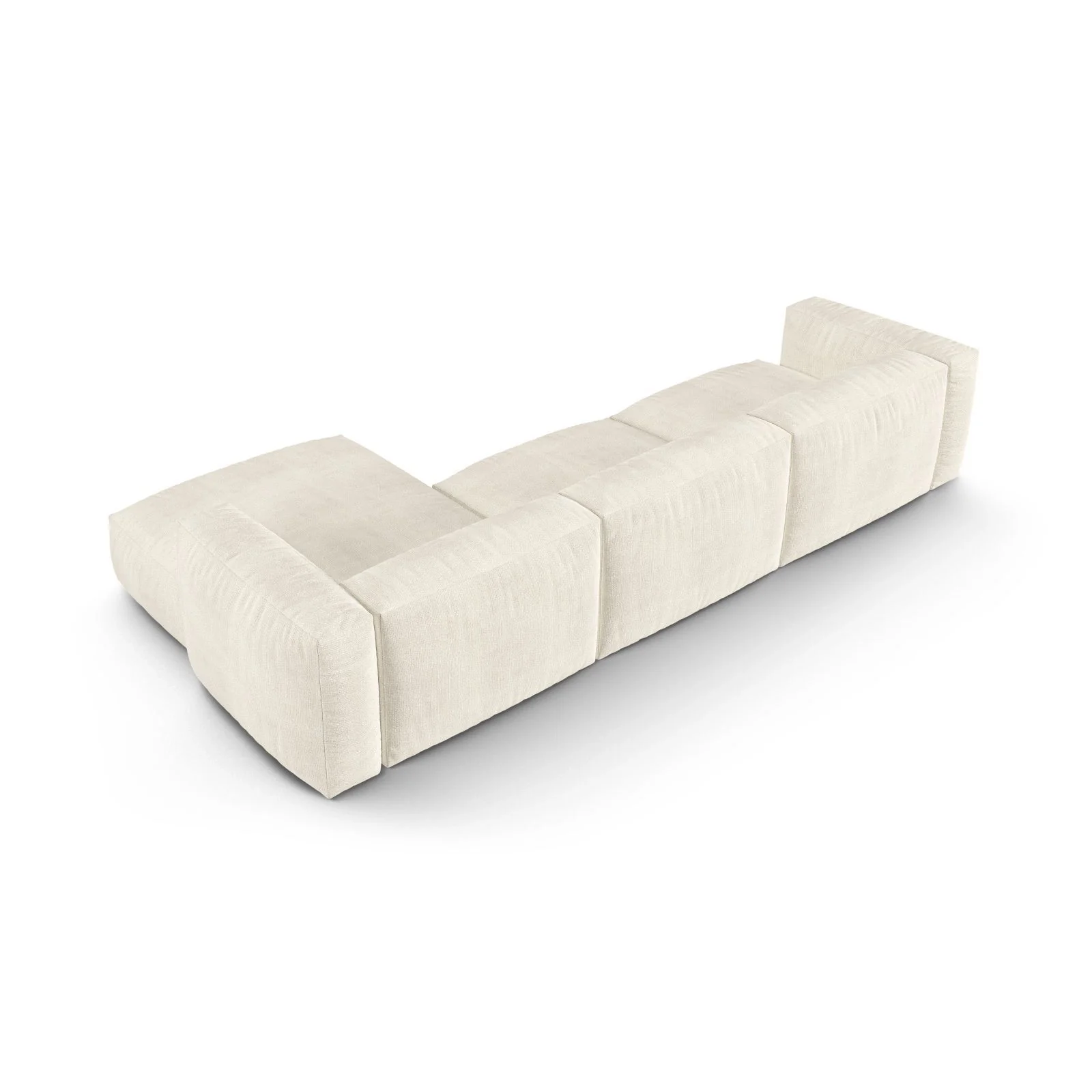 Martina modulares Ecksofa, Rechte Seite, Sitztiefe 90 cm, aus Samt, Cord, Boucle oder Strukturstoff, 330x176 cm - Image 143