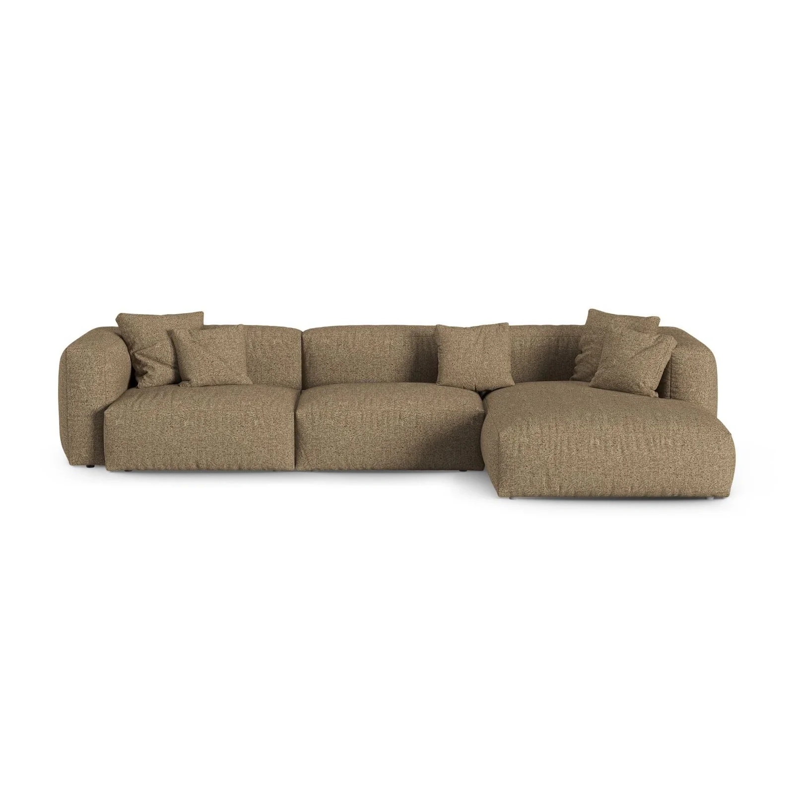 Martina modulares Ecksofa, Rechte Seite, Sitztiefe 90 cm, aus Samt, Cord, Boucle oder Strukturstoff, 330x176 cm - Image 145