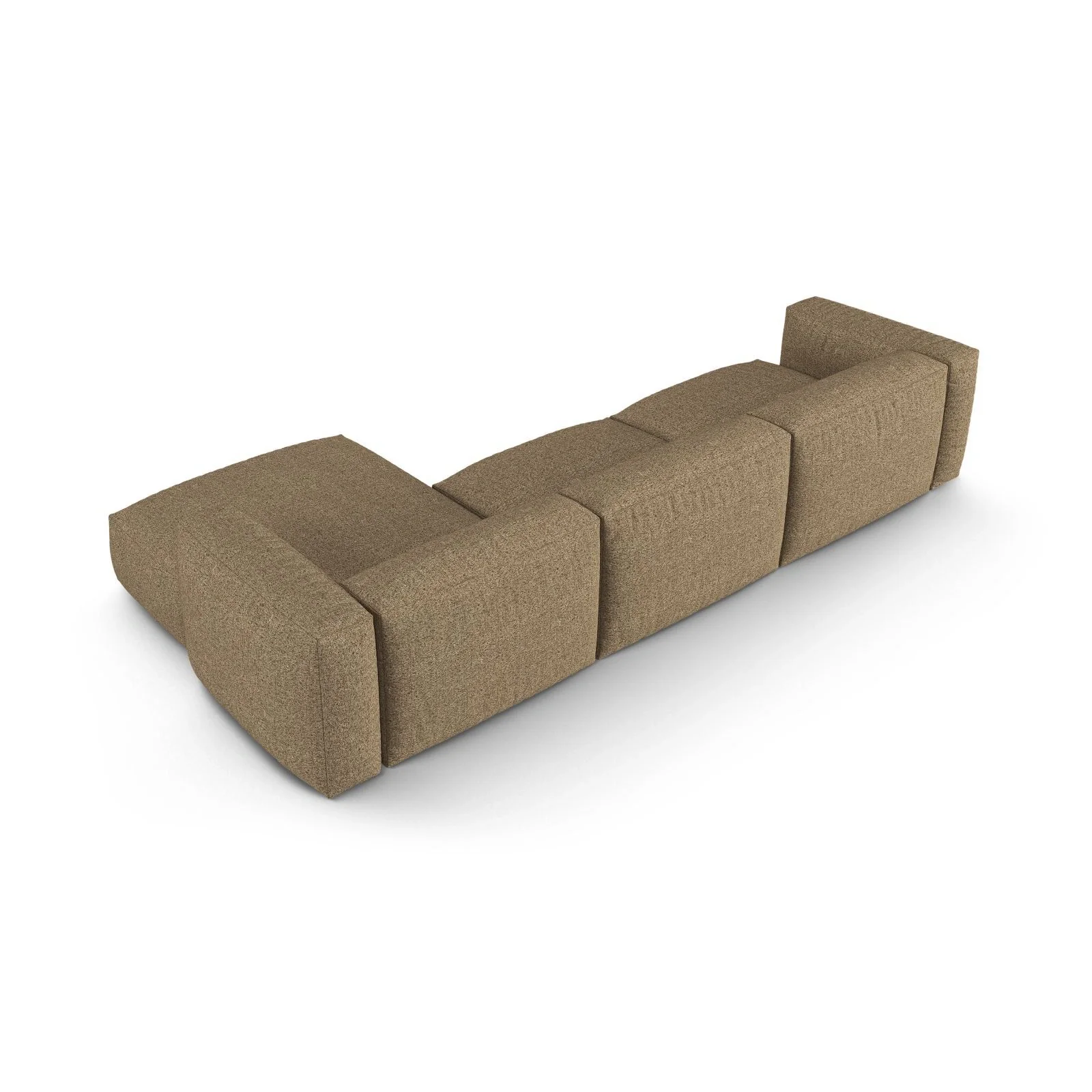 Martina modulares Ecksofa, Rechte Seite, Sitztiefe 90 cm, aus Samt, Cord, Boucle oder Strukturstoff, 330x176 cm - Image 149