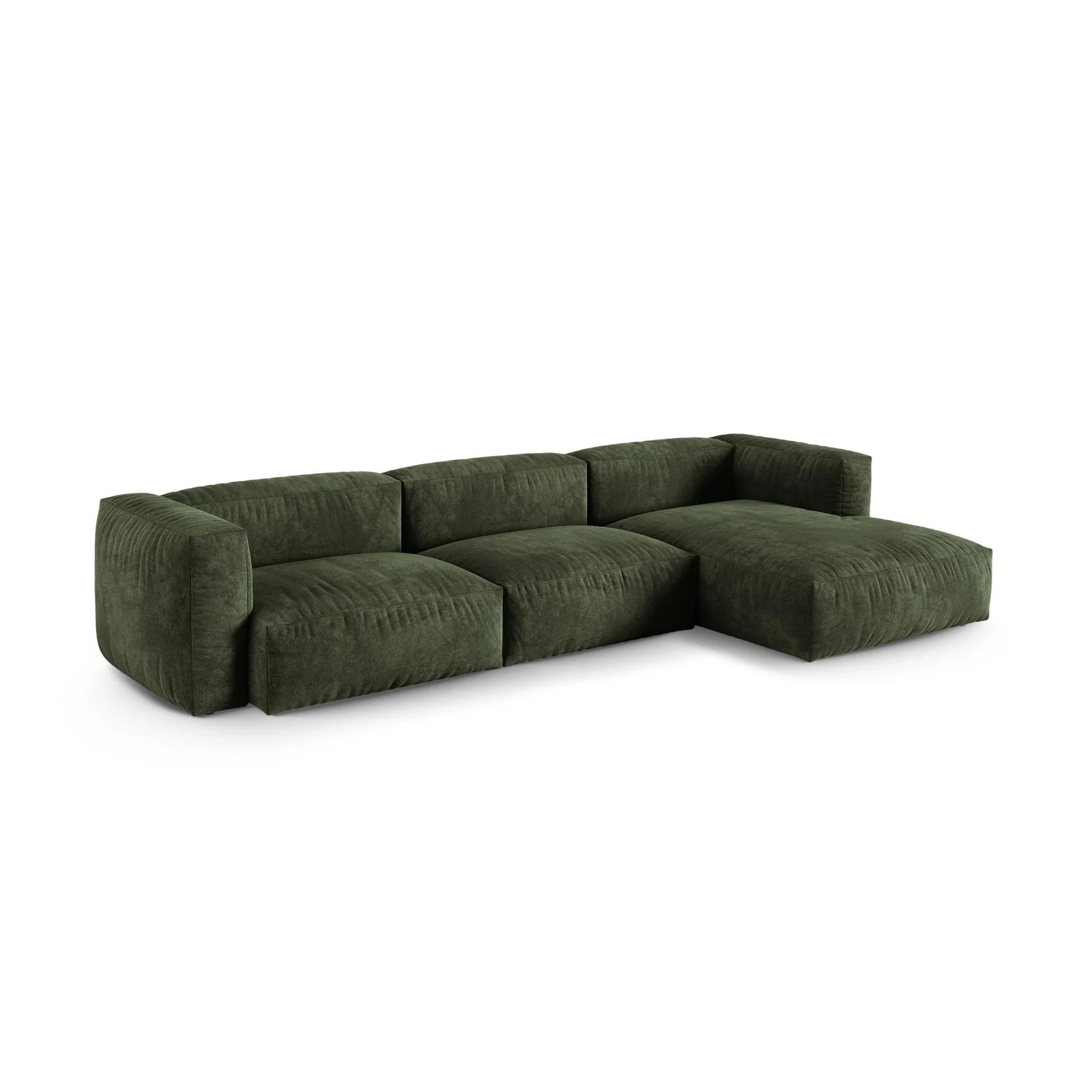 Martina modulares Ecksofa, Rechte Seite, Sitztiefe 90 cm, aus Samt, Cord, Boucle oder Strukturstoff, 330x176 cm - Image 15
