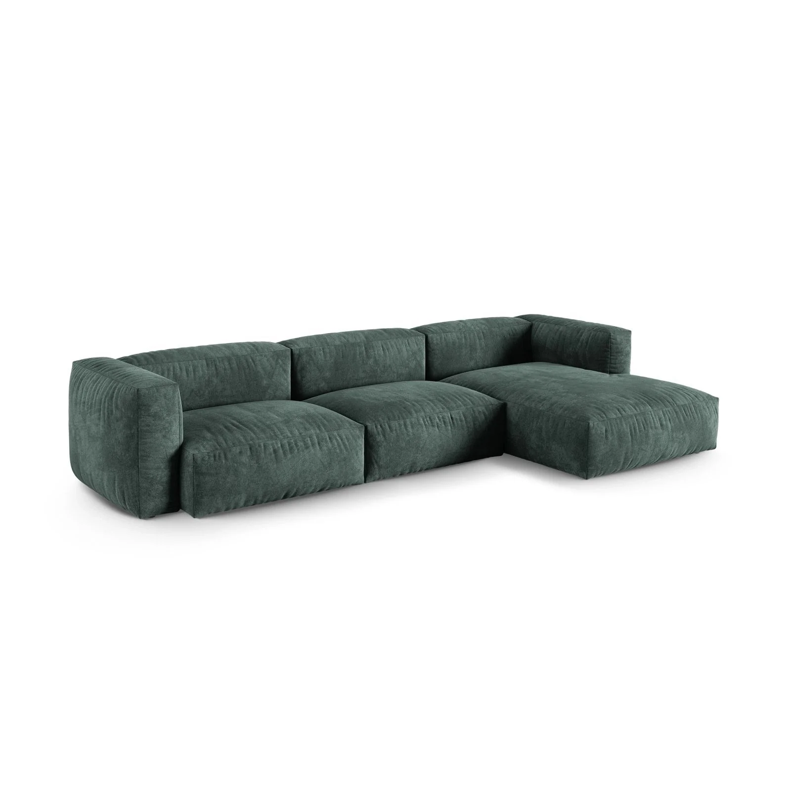 Martina modulares Ecksofa, Rechte Seite, Sitztiefe 90 cm, aus Samt, Cord, Boucle oder Strukturstoff, 330x176 cm - Image 21