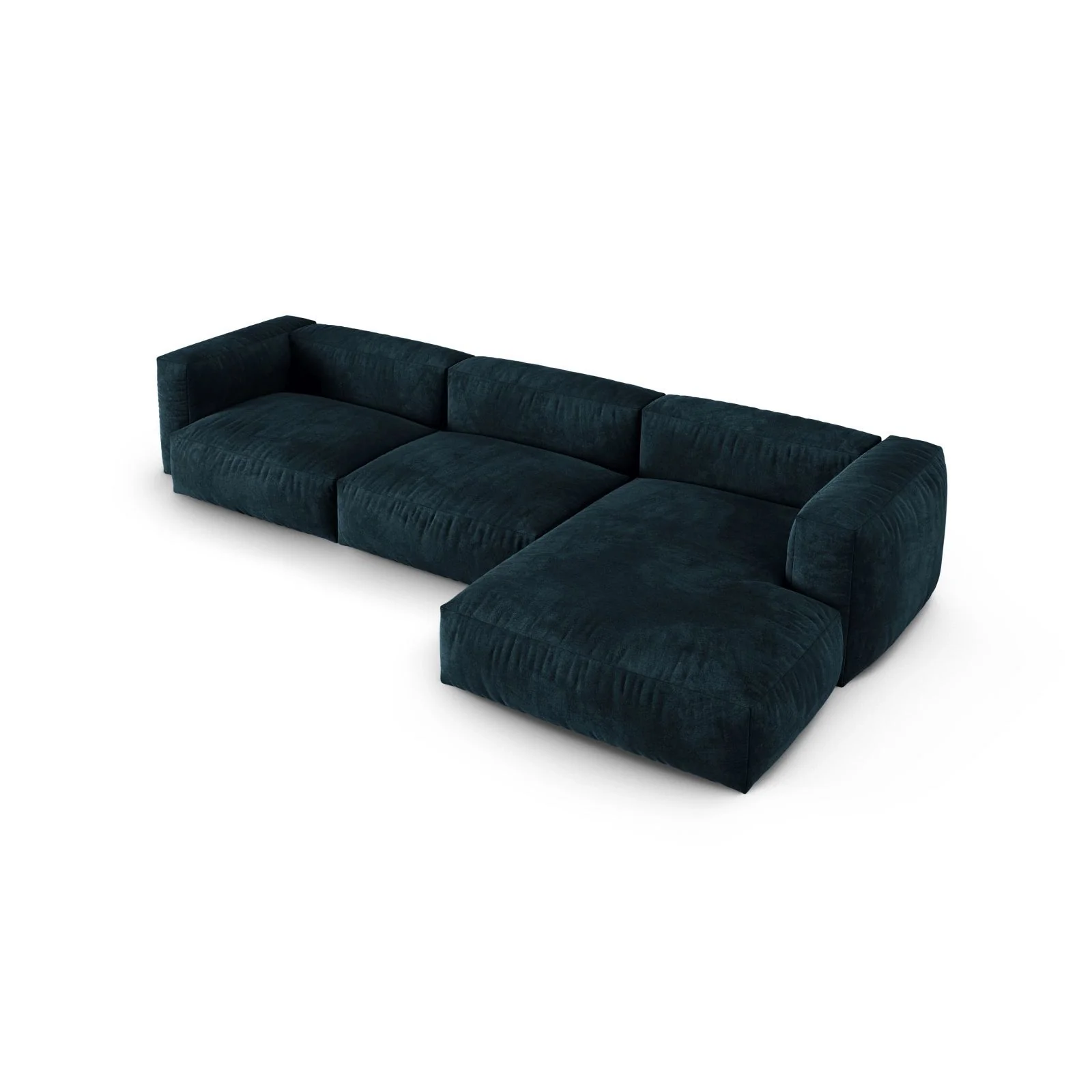 Martina modulares Ecksofa, Rechte Seite, Sitztiefe 90 cm, aus Samt, Cord, Boucle oder Strukturstoff, 330x176 cm - Image 28
