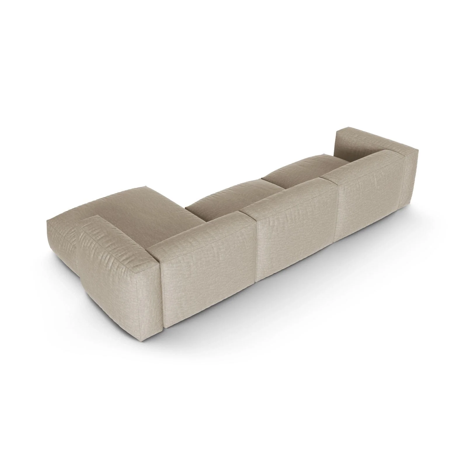 Martina modulares Ecksofa, Rechte Seite, Sitztiefe 90 cm, aus Samt, Cord, Boucle oder Strukturstoff, 330x176 cm - Image 41