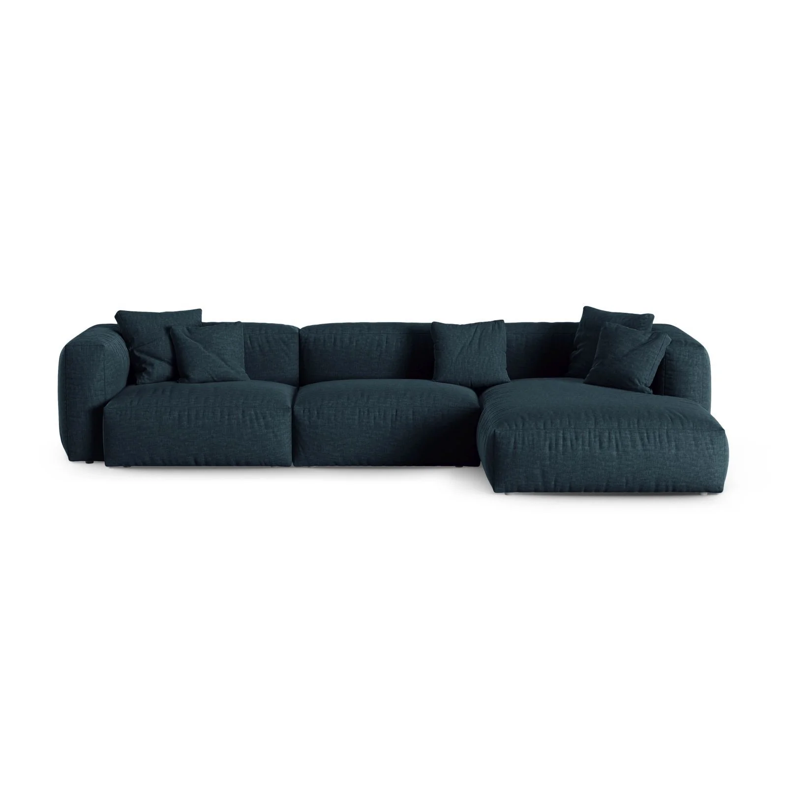 Martina modulares Ecksofa, Rechte Seite, Sitztiefe 90 cm, aus Samt, Cord, Boucle oder Strukturstoff, 330x176 cm - Image 49