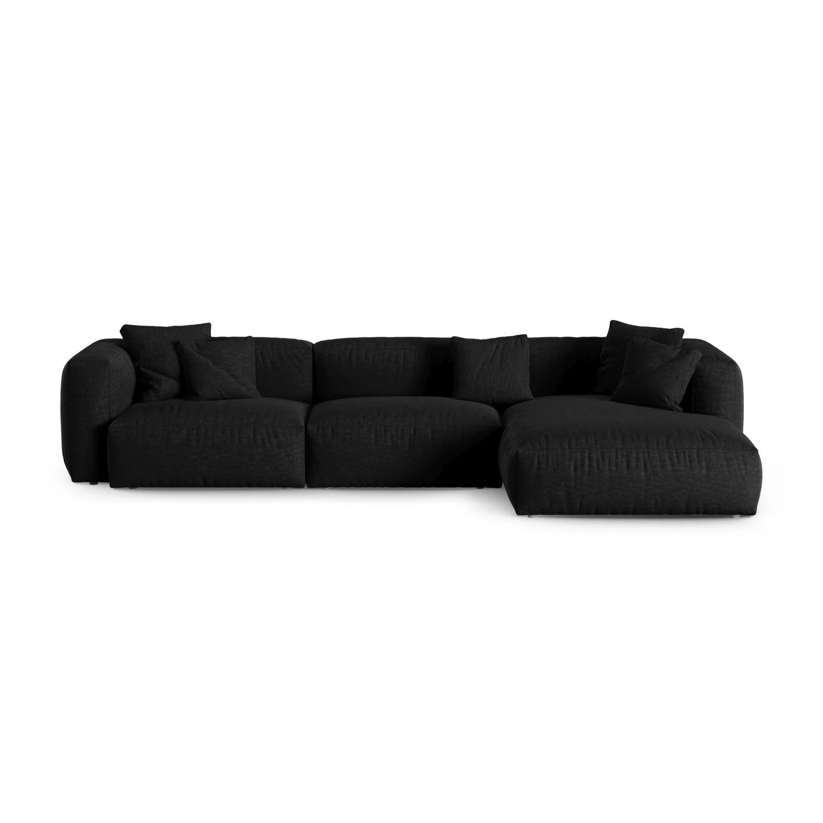 Martina modulares Ecksofa, Rechte Seite, Sitztiefe 90 cm, aus Samt, Cord, Boucle oder Strukturstoff, 330x176 cm - Image 55