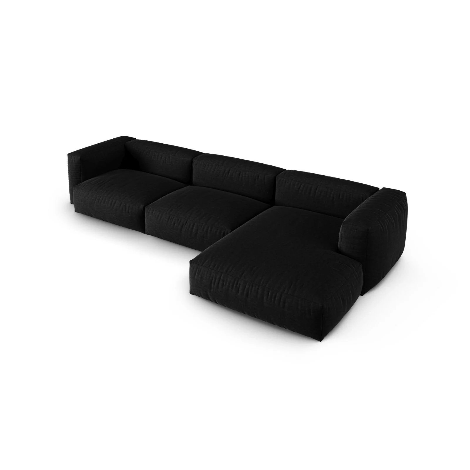 Martina modulares Ecksofa, Rechte Seite, Sitztiefe 90 cm, aus Samt, Cord, Boucle oder Strukturstoff, 330x176 cm - Image 58