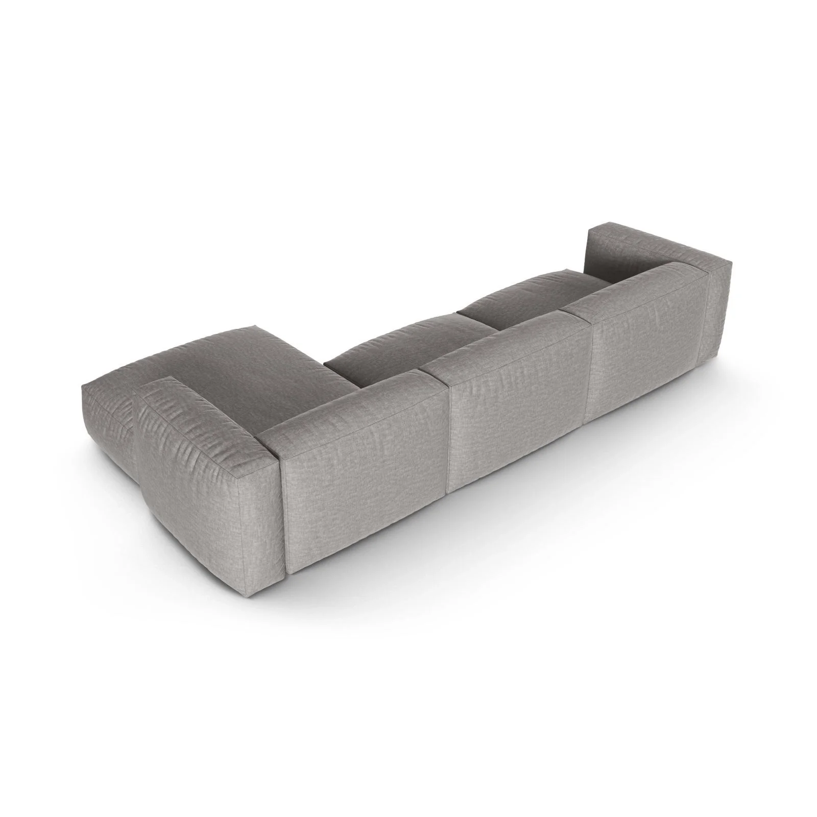 Martina modulares Ecksofa, Rechte Seite, Sitztiefe 90 cm, aus Samt, Cord, Boucle oder Strukturstoff, 330x176 cm - Image 65