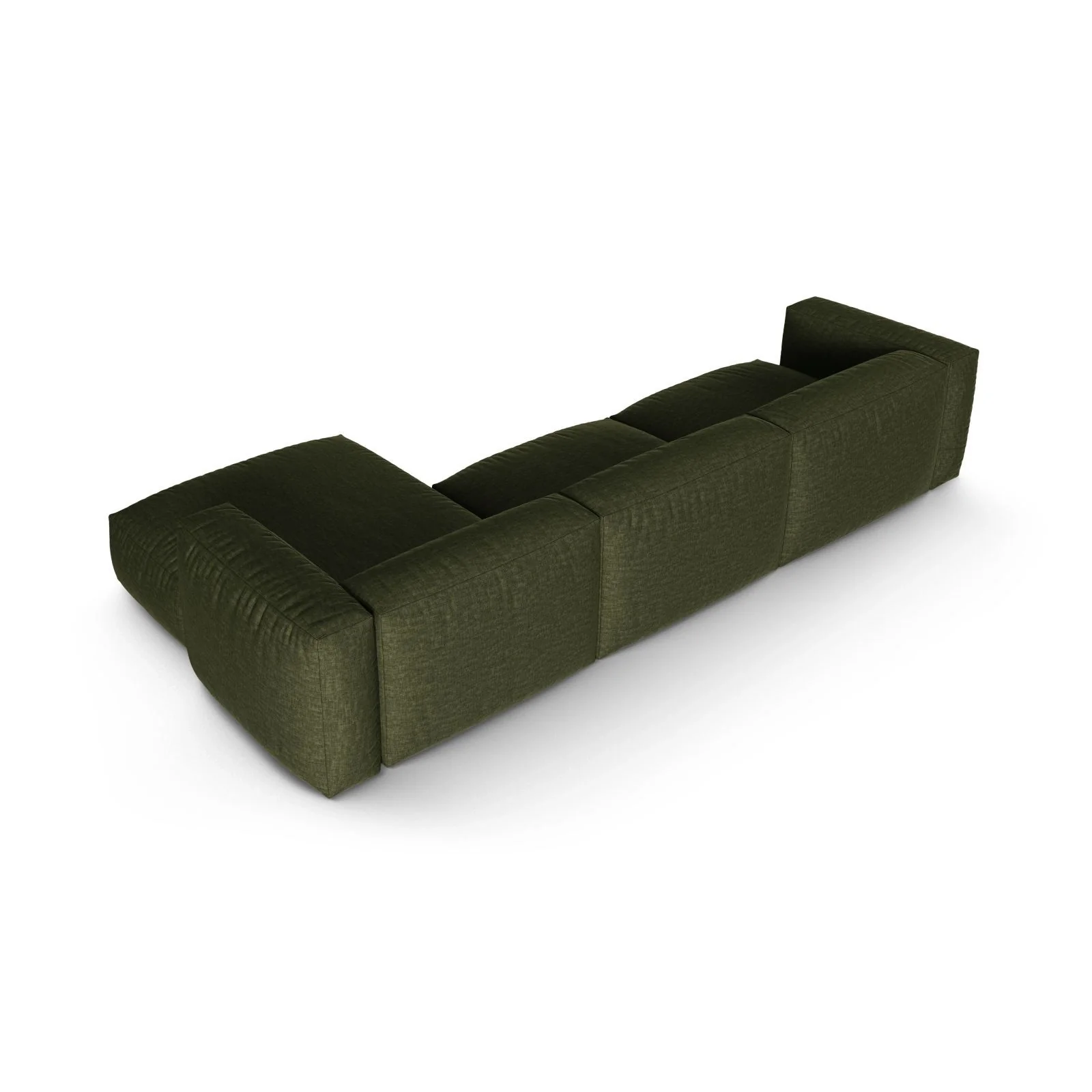 Martina modulares Ecksofa, Rechte Seite, Sitztiefe 90 cm, aus Samt, Cord, Boucle oder Strukturstoff, 330x176 cm - Image 71