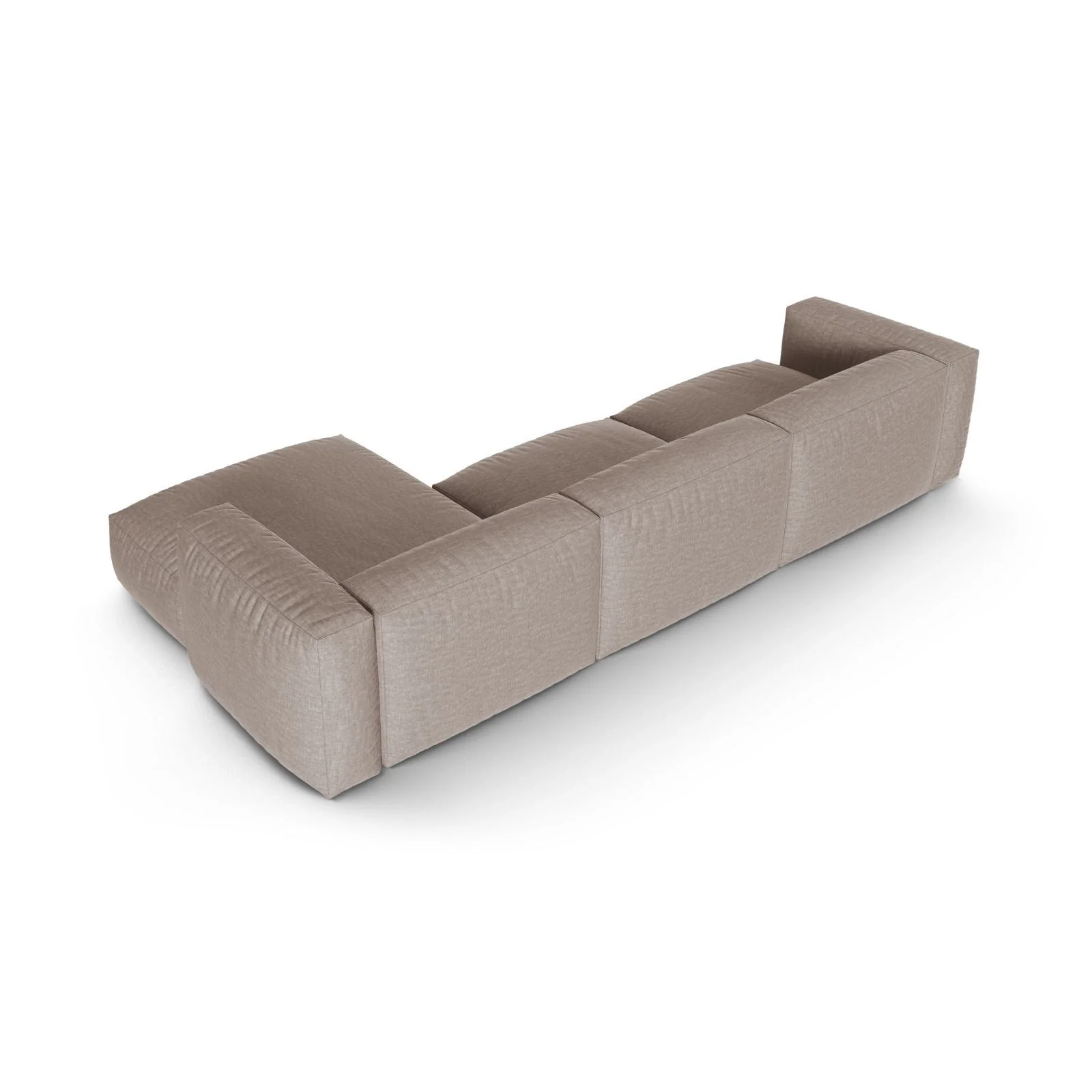 Martina modulares Ecksofa, Rechte Seite, Sitztiefe 90 cm, aus Samt, Cord, Boucle oder Strukturstoff, 330x176 cm - Image 77
