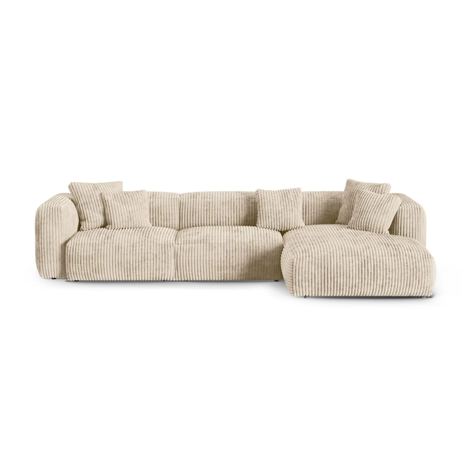 Martina modulares Ecksofa, Rechte Seite, Sitztiefe 90 cm, aus Samt, Cord, Boucle oder Strukturstoff, 330x176 cm - Image 79