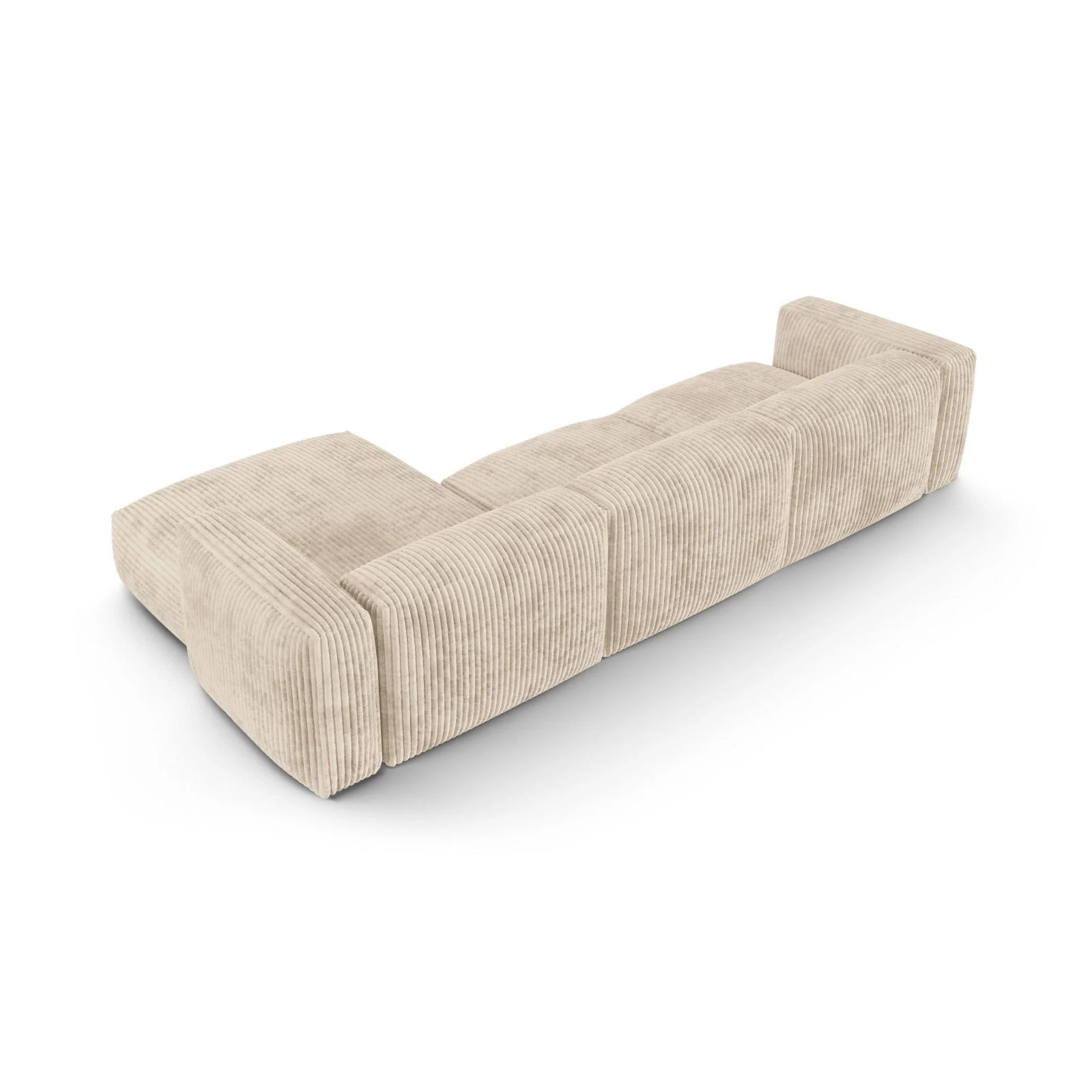 Martina modulares Ecksofa, Rechte Seite, Sitztiefe 90 cm, aus Samt, Cord, Boucle oder Strukturstoff, 330x176 cm - Image 83