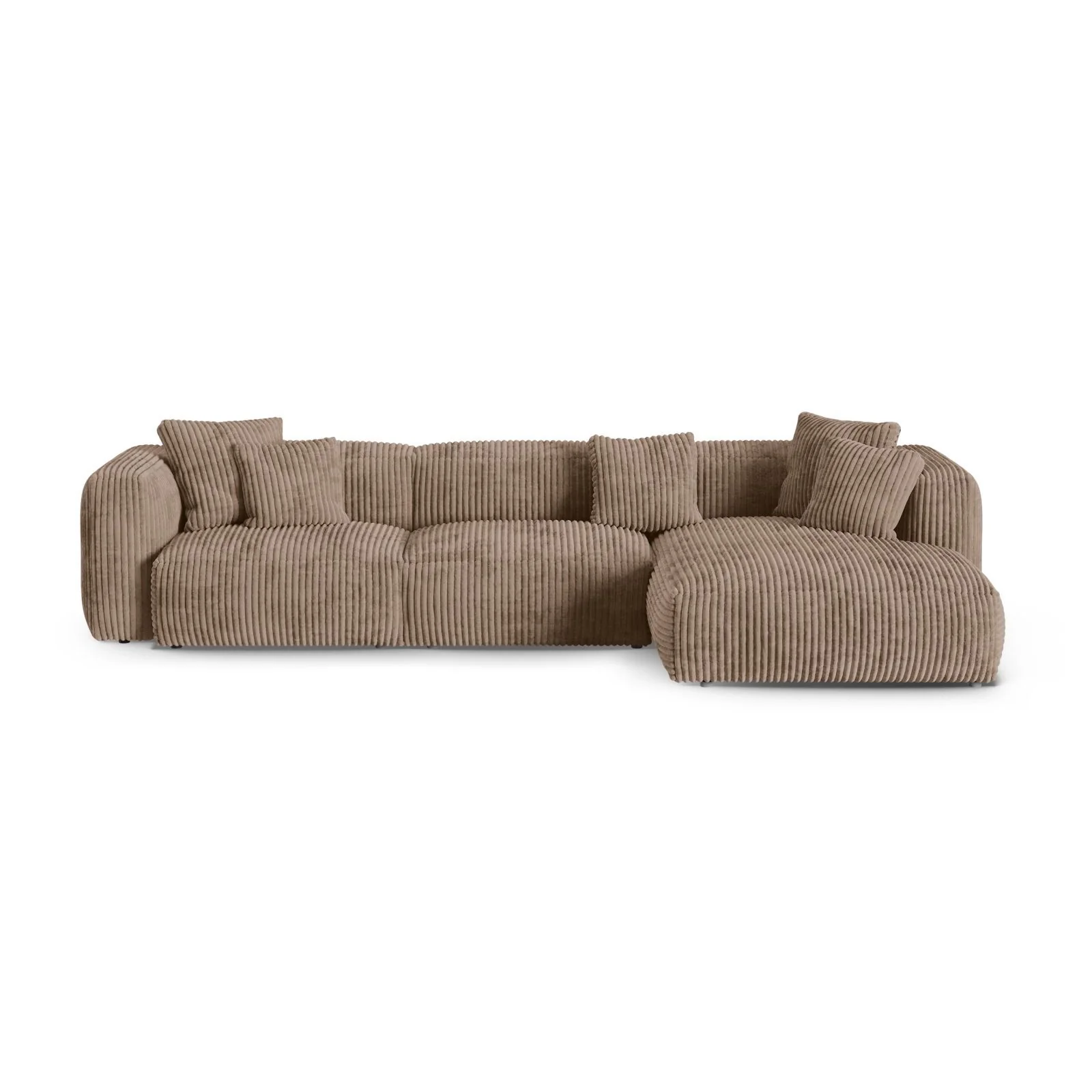 Martina modulares Ecksofa, Rechte Seite, Sitztiefe 90 cm, aus Samt, Cord, Boucle oder Strukturstoff, 330x176 cm - Image 85