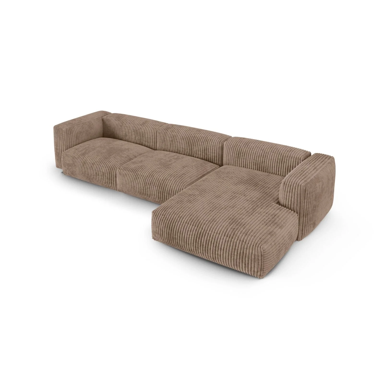 Martina modulares Ecksofa, Rechte Seite, Sitztiefe 90 cm, aus Samt, Cord, Boucle oder Strukturstoff, 330x176 cm - Image 88
