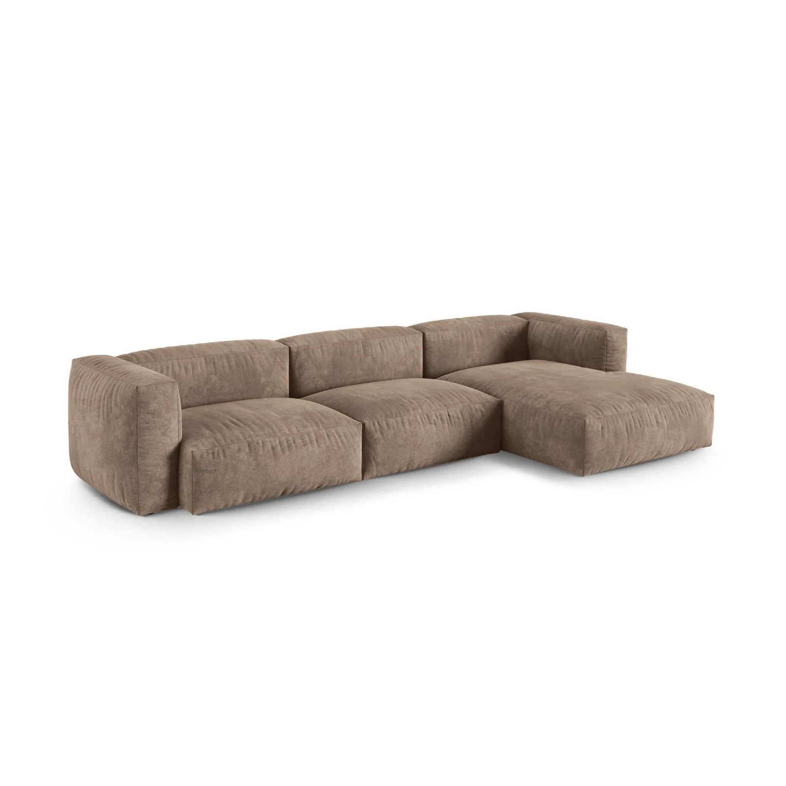 Martina modulares Ecksofa, Rechte Seite, Sitztiefe 90 cm, aus Samt, Cord, Boucle oder Strukturstoff, 330x176 cm - Image 9