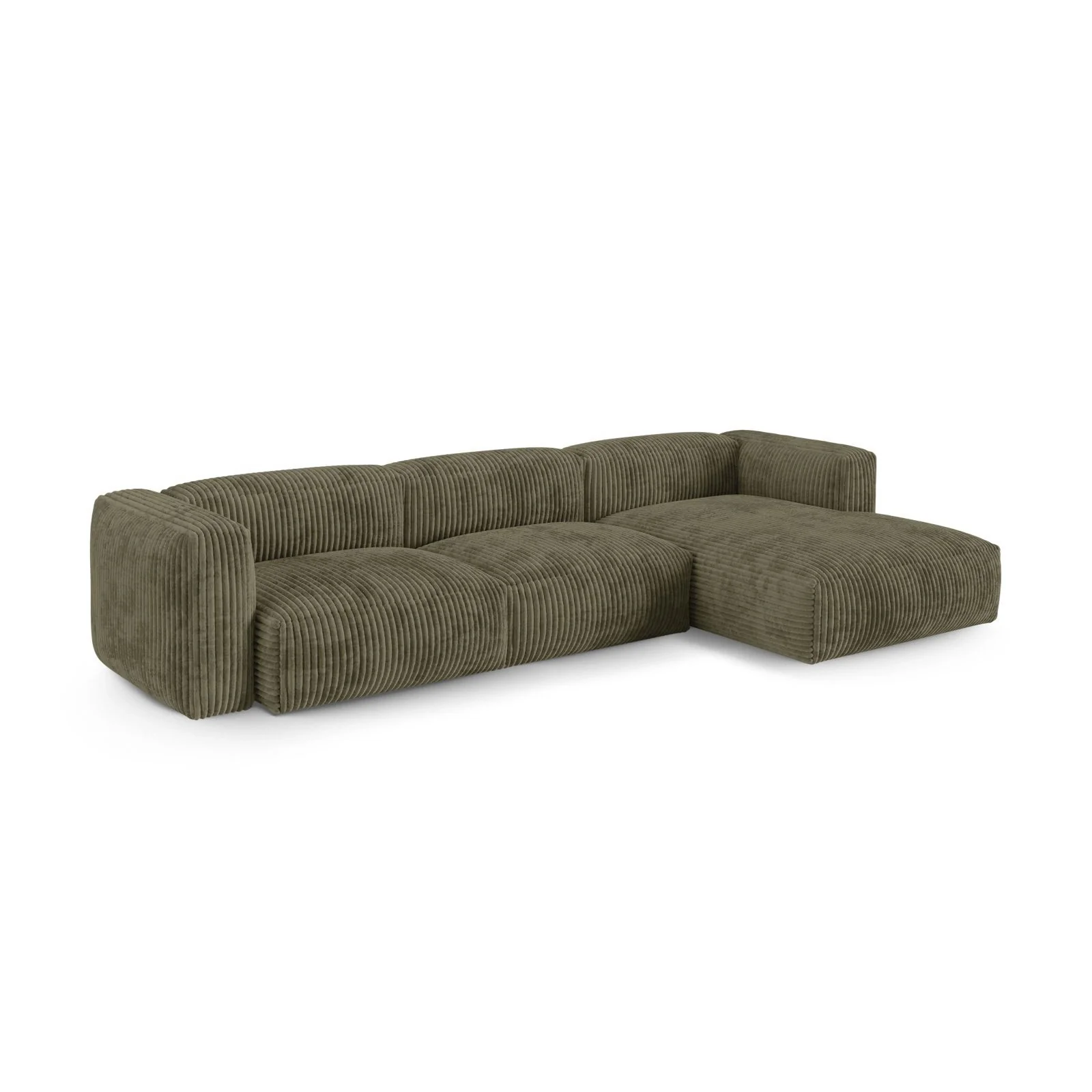 Martina modulares Ecksofa, Rechte Seite, Sitztiefe 90 cm, aus Samt, Cord, Boucle oder Strukturstoff, 330x176 cm - Image 93