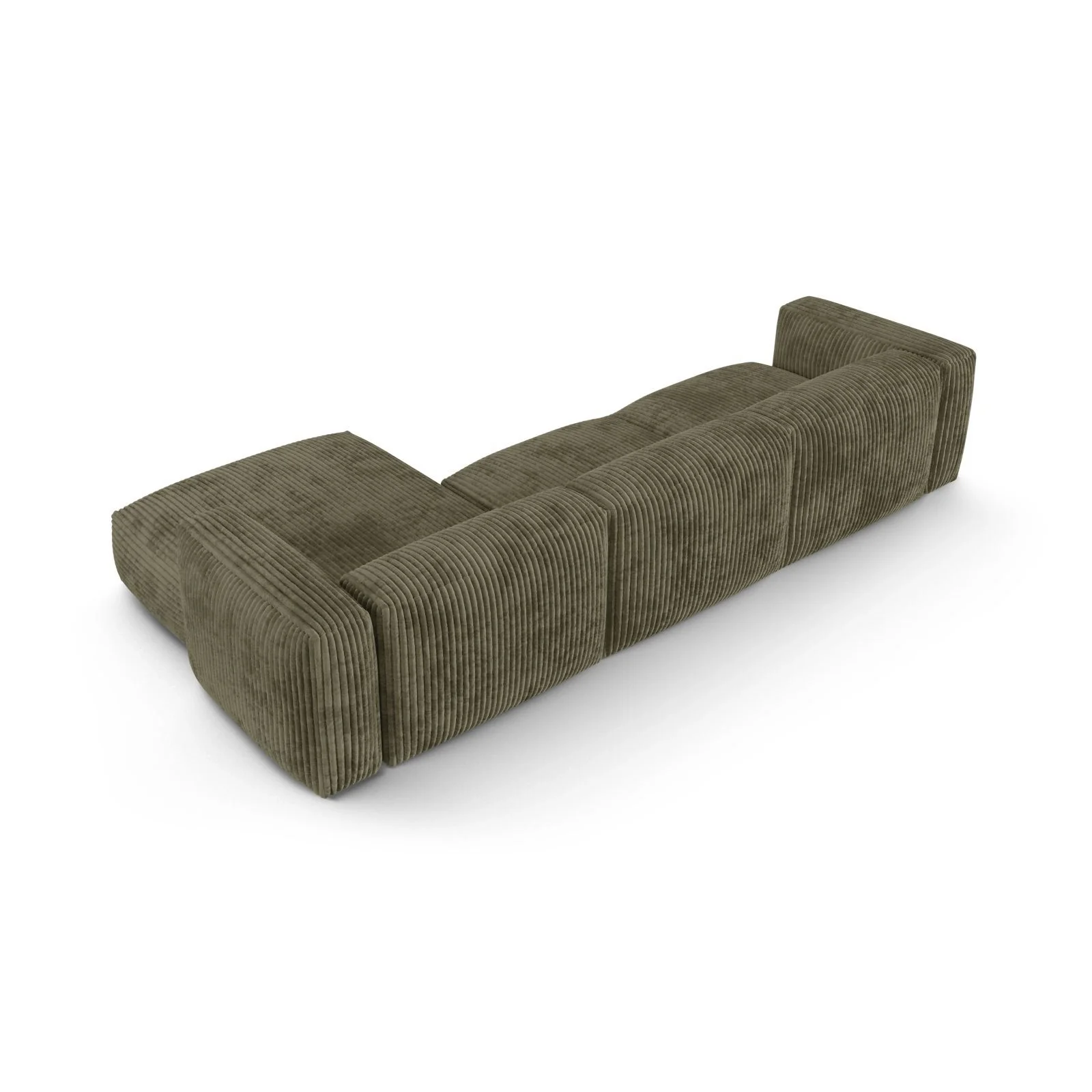 Martina modulares Ecksofa, Rechte Seite, Sitztiefe 90 cm, aus Samt, Cord, Boucle oder Strukturstoff, 330x176 cm - Image 95