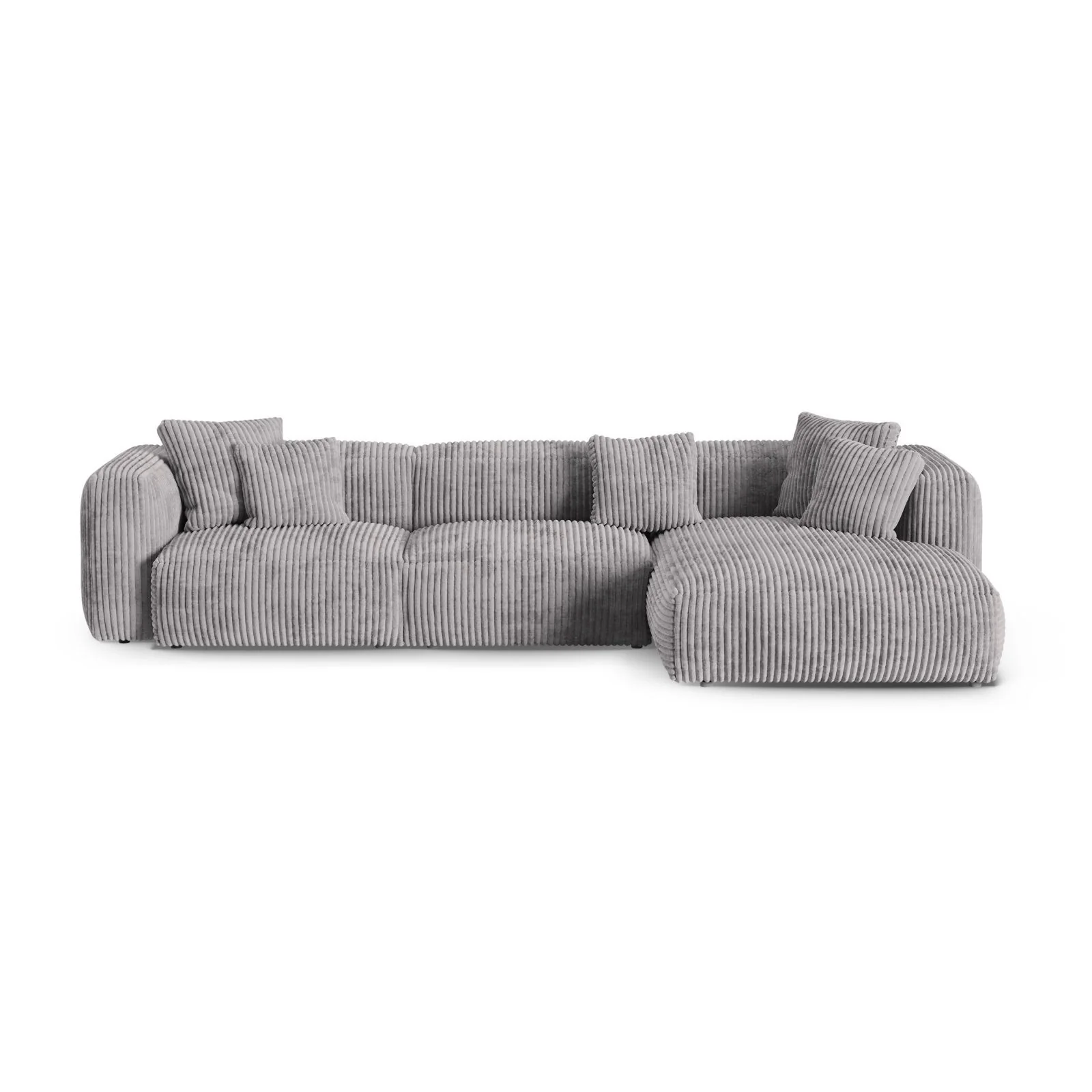 Martina modulares Ecksofa, Rechte Seite, Sitztiefe 90 cm, aus Samt, Cord, Boucle oder Strukturstoff, 330x176 cm - Image 97